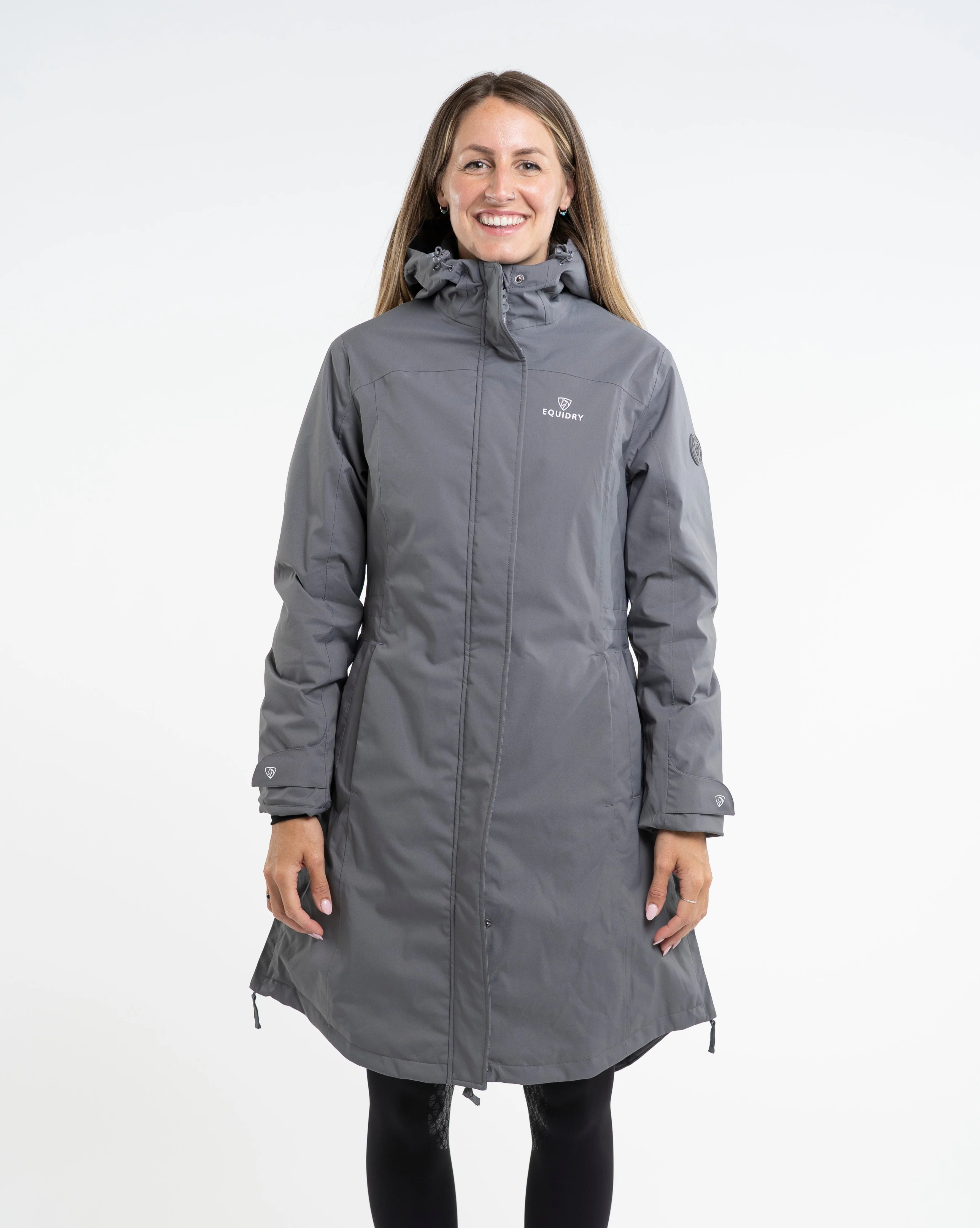 Bronte Waterproof Riding Coat | Women's | Grey - Image 3