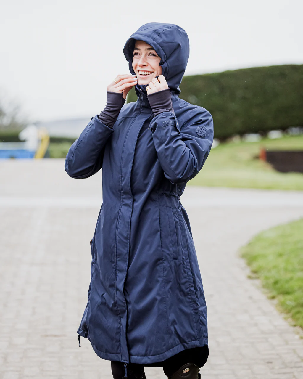 Bronte Waterproof Riding Coat | Women's | Navy - Image 10
