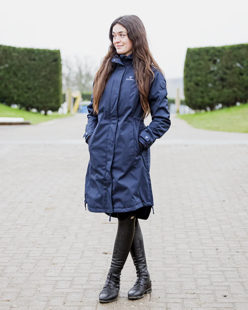 Bronte Waterproof Riding Coat | Women's | Navy - Image 6