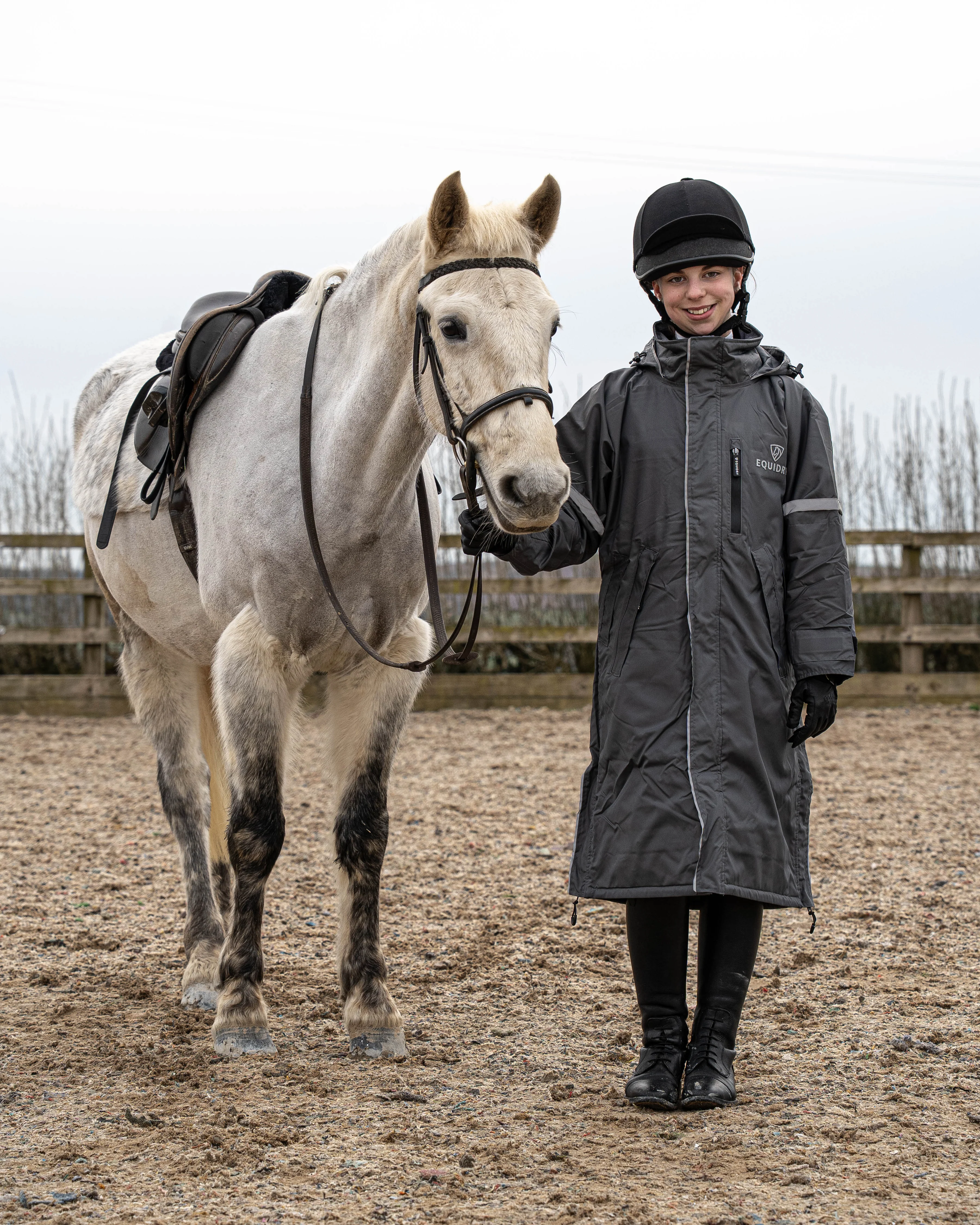 Evolution Children's | Thin Fleece | Reflective | Grey/Grey - Image 2