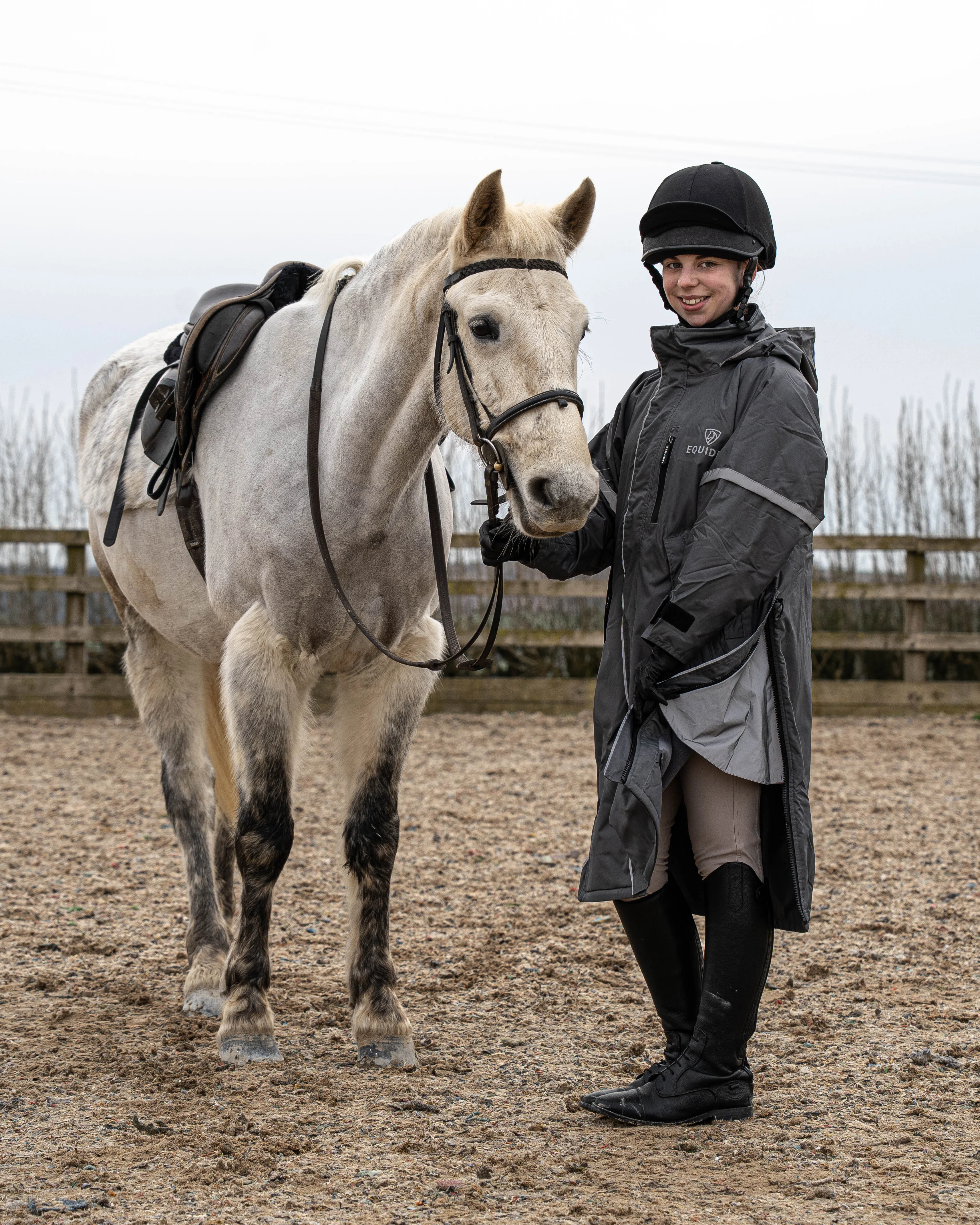 Evolution Children's | Thin Fleece | Reflective | Grey/Grey - Image 3