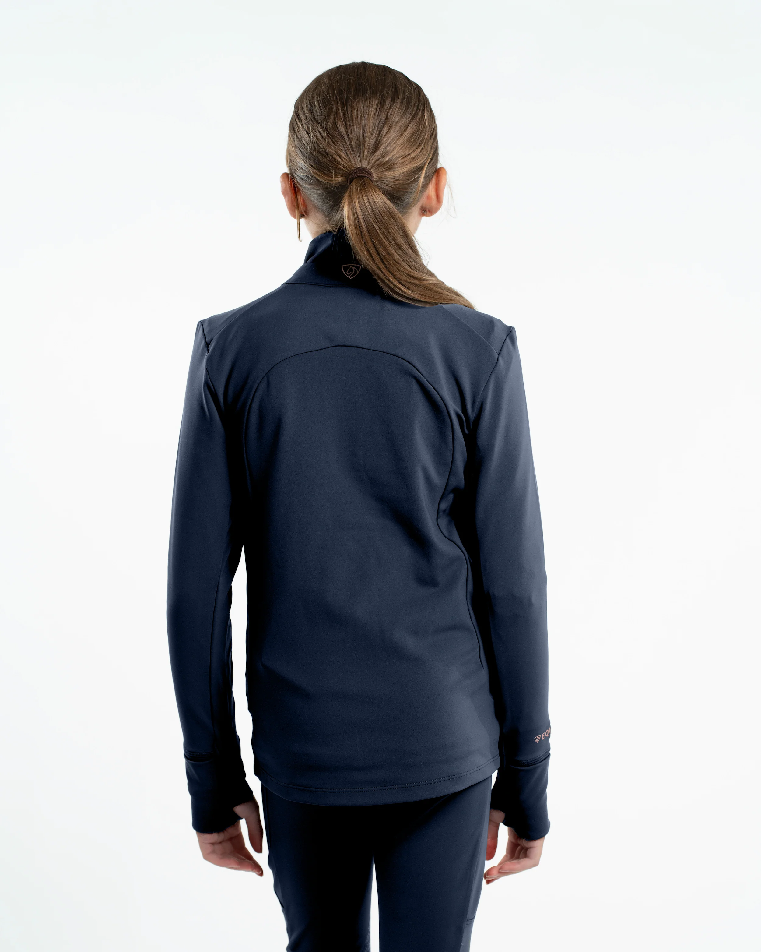 Children's Water Repellent Zip up Top | Navy/Pink - Image 3