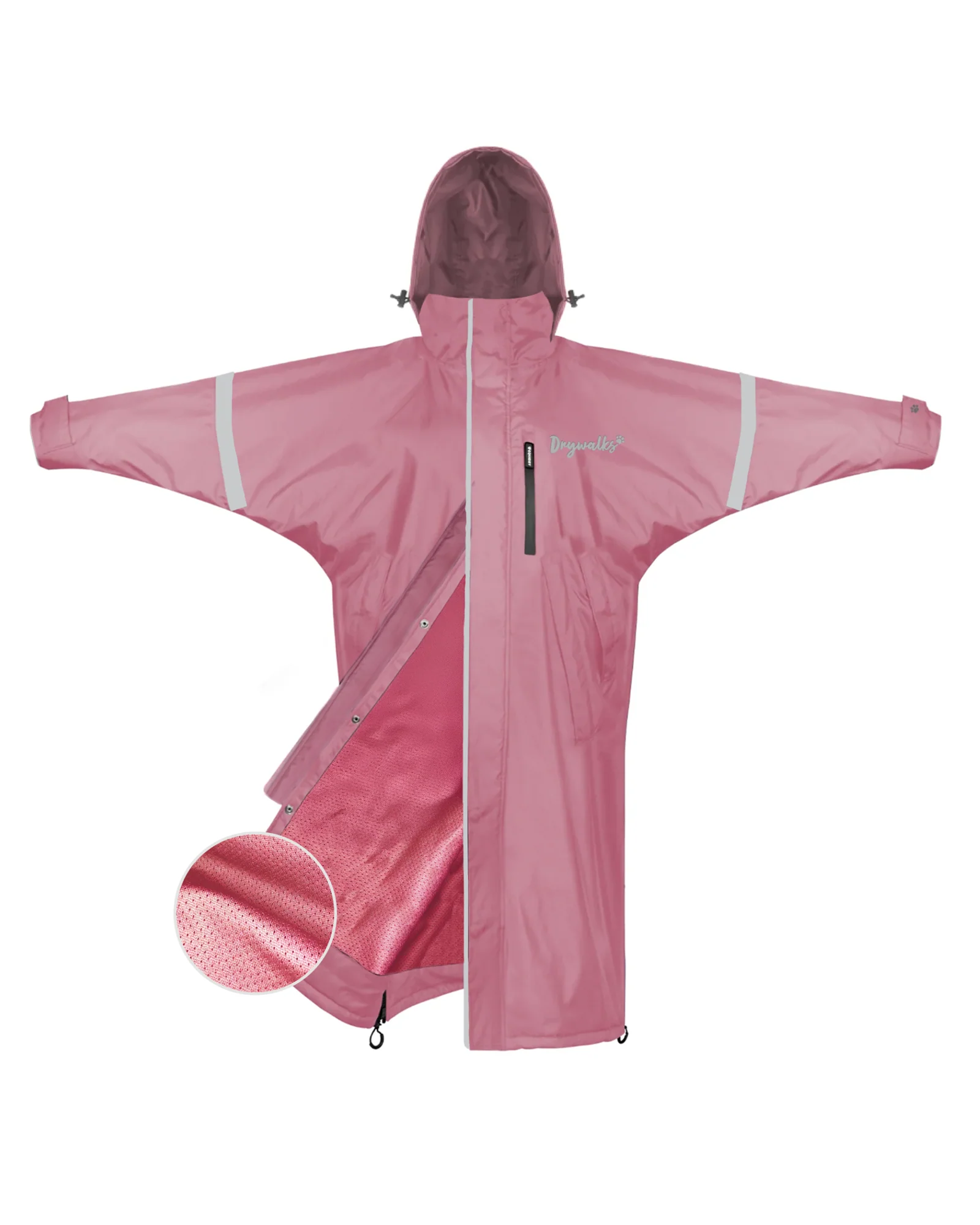 Drywalks by EQUIDRY Waterproof Mac | Dusky Pink - Image 3