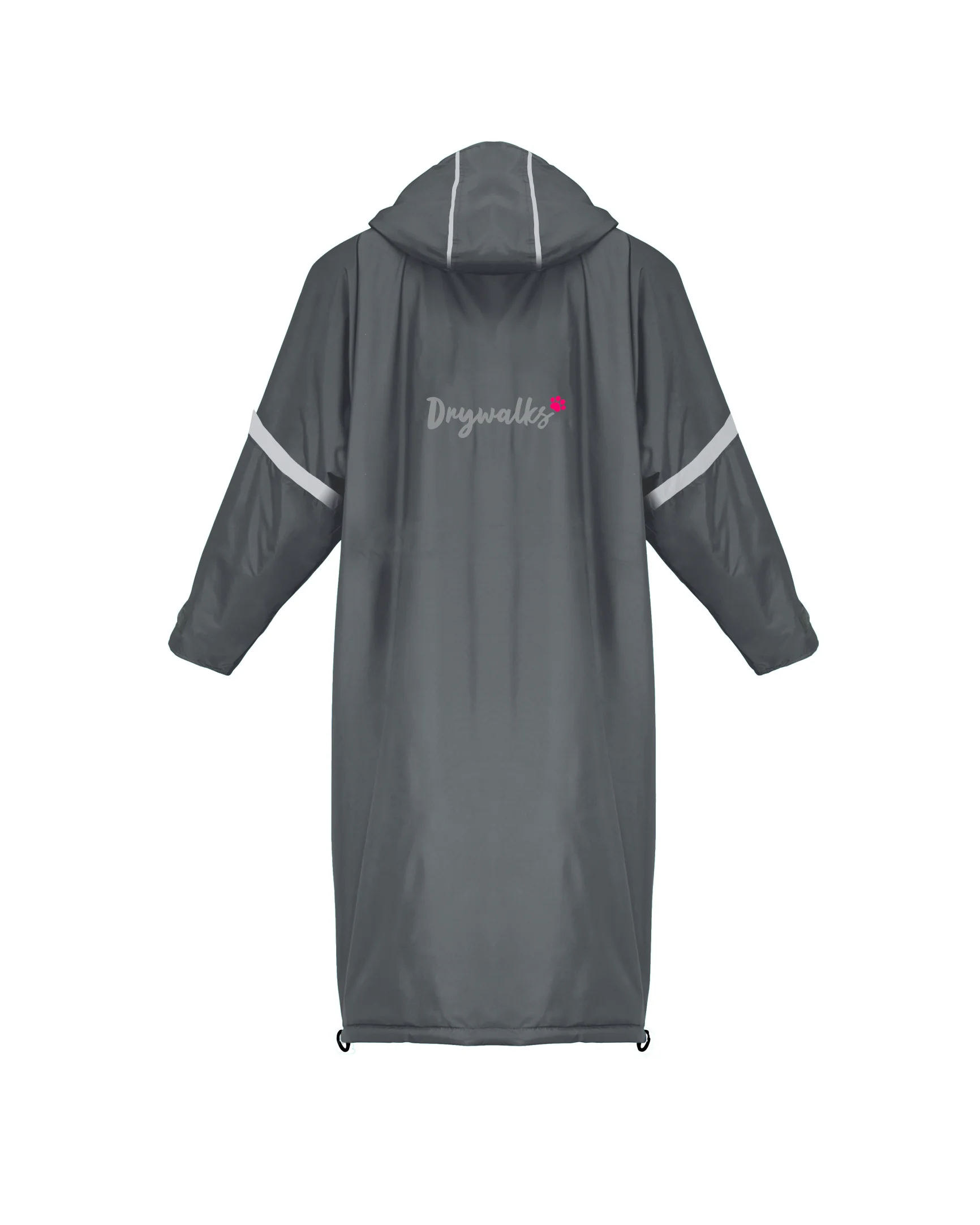 Drywalks by EQUIDRY Winter Walker Waterproof Dog Walking Coat | Charcoal/Dark Pink - Image 2