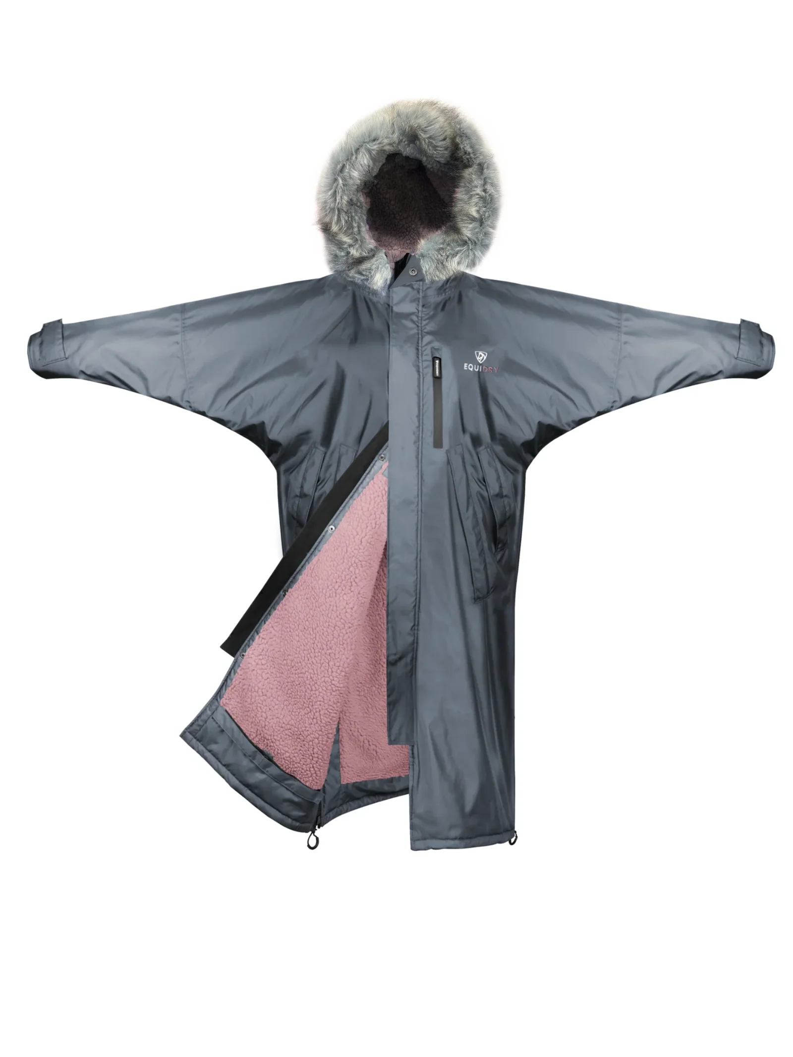 Evolution Children's | Thick Fleece | Grey/Pale Pink - Image 9