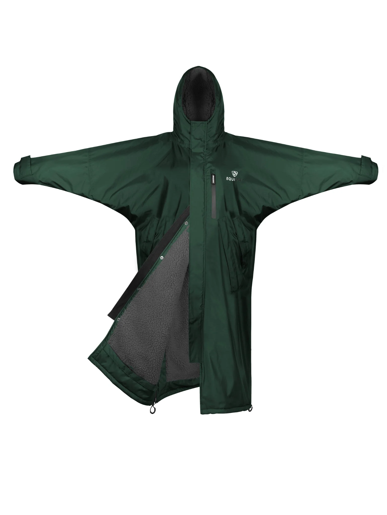 Evolution Children's | Thick Fleece | Black Forest Green/Grey