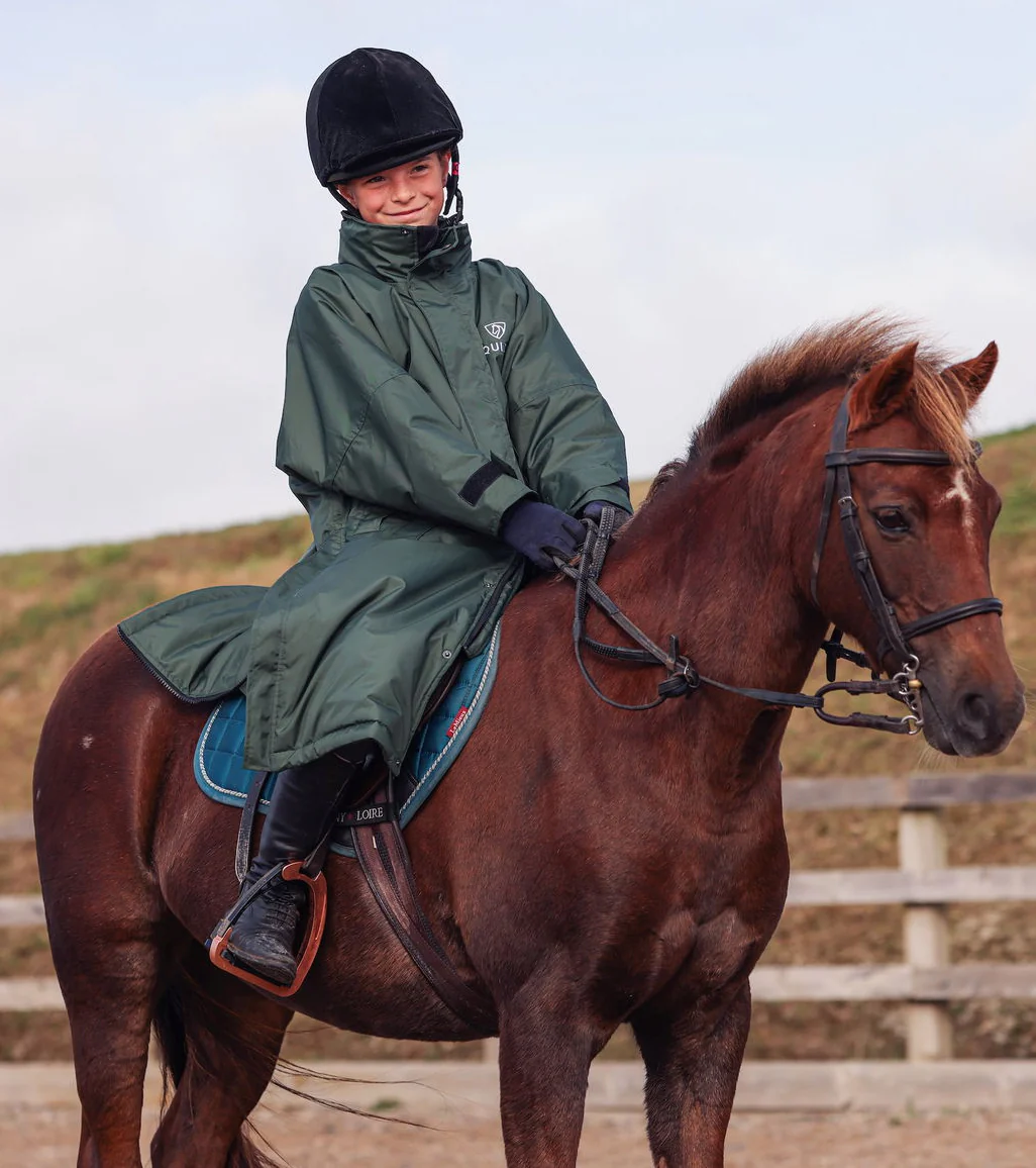 Evolution Children's | Thick Fleece | Black Forest Green/Grey - Image 11