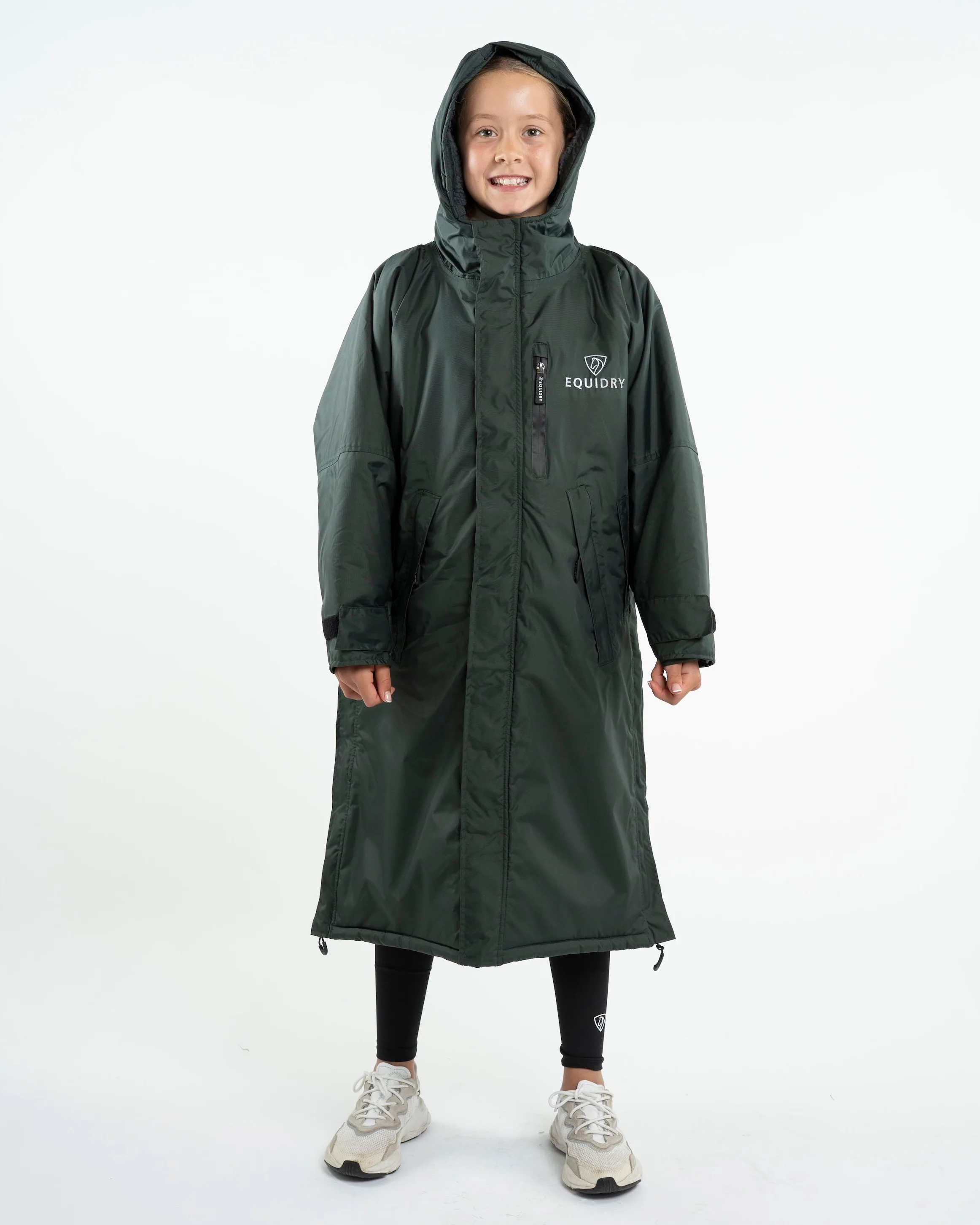 Evolution Children's | Thick Fleece | Black Forest Green/Grey - Image 6