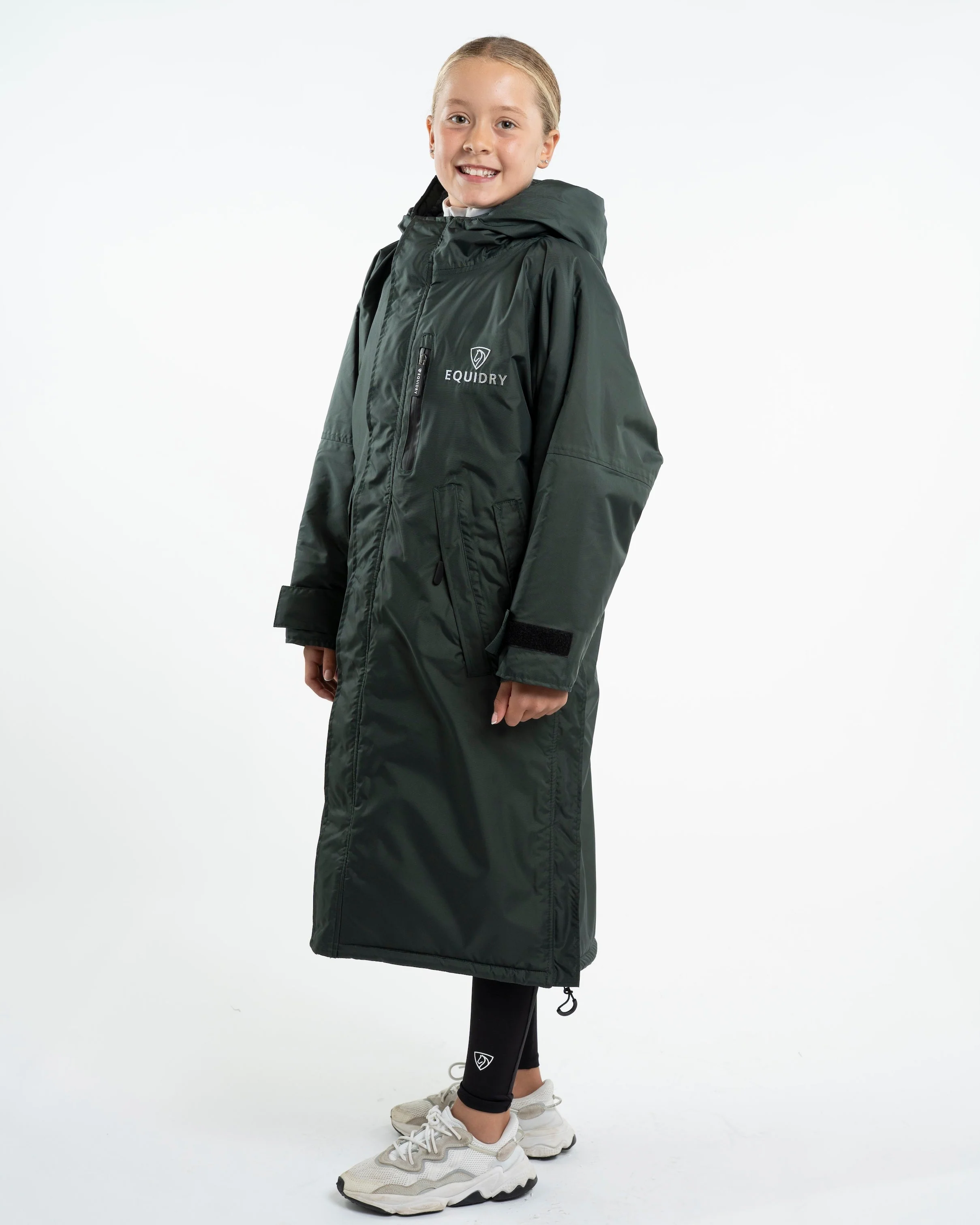 Evolution Children's | Thick Fleece | Black Forest Green/Grey - Image 8