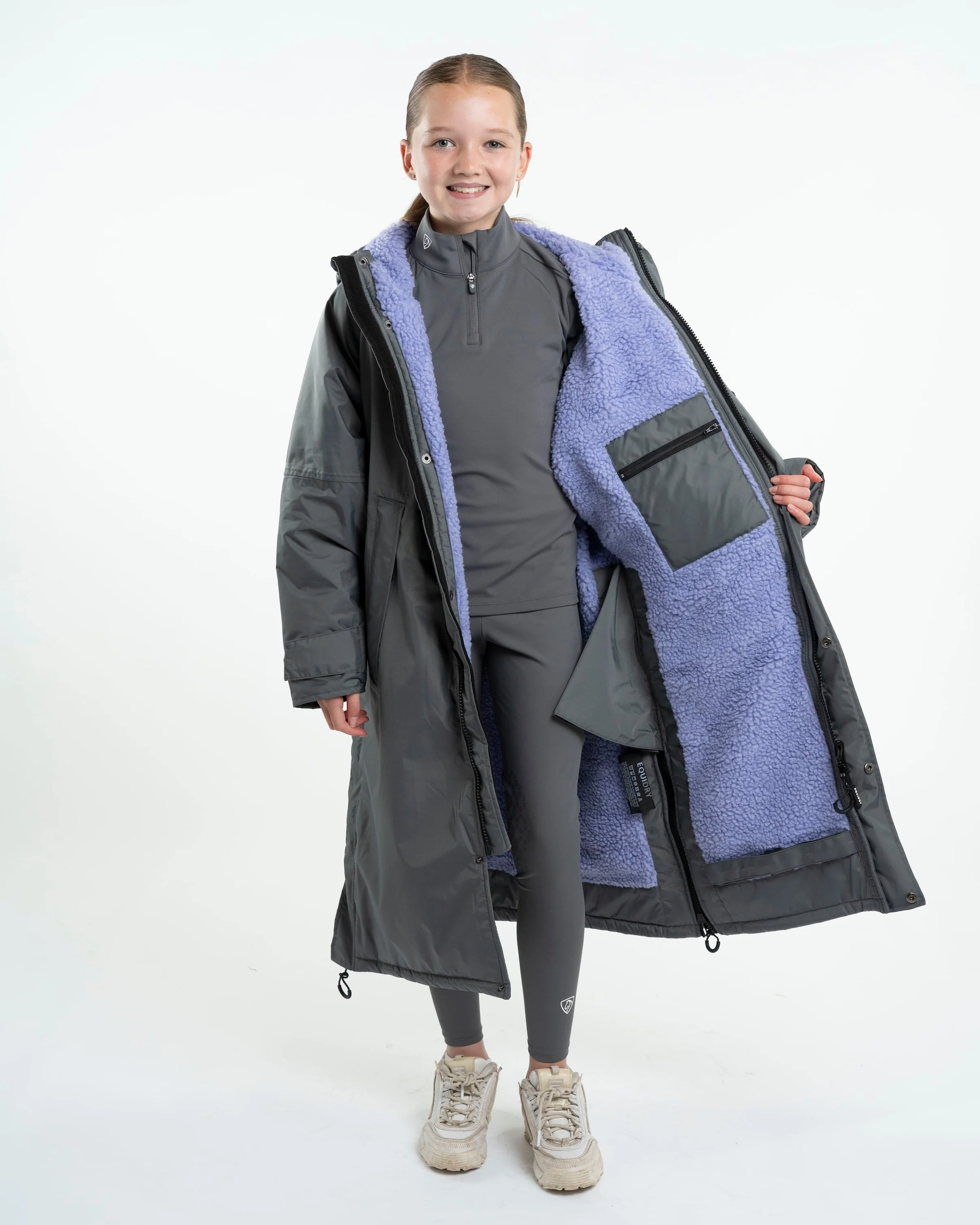 Evolution Children's | Thick Fleece | Grey/Lilac - Image 5