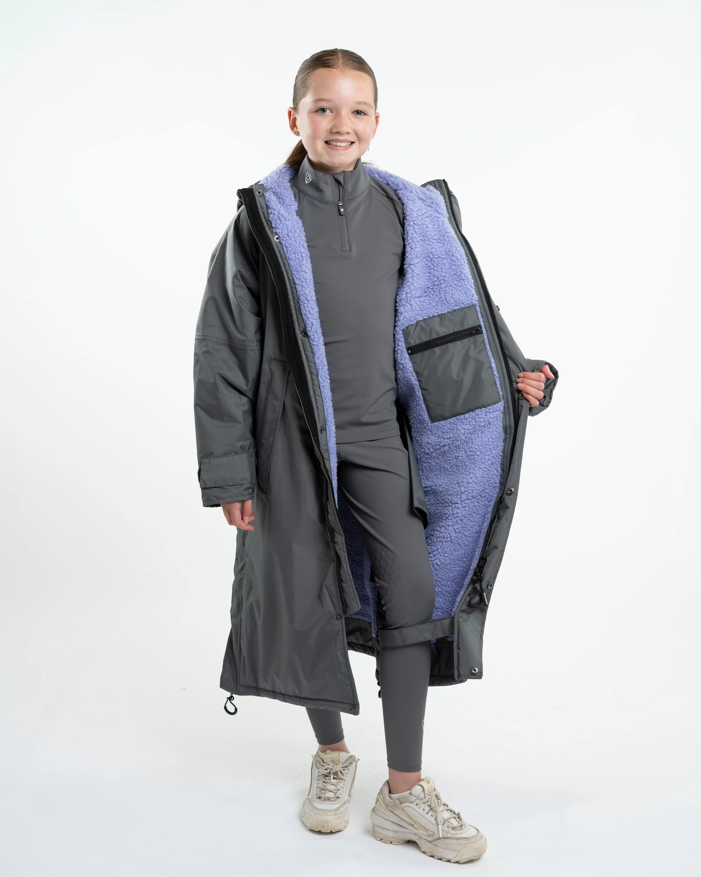 Evolution Children's | Thick Fleece | Grey/Lilac - Image 8