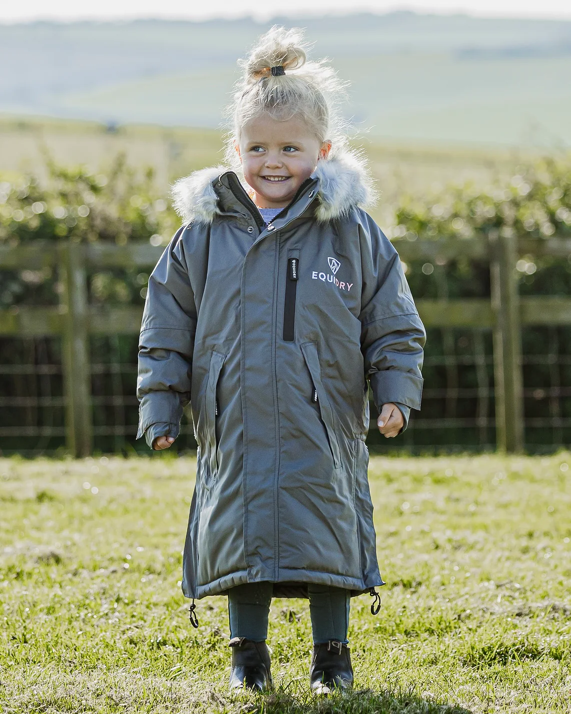 Evolution Children's | Thick Fleece | Grey/Pale Pink - Image 11