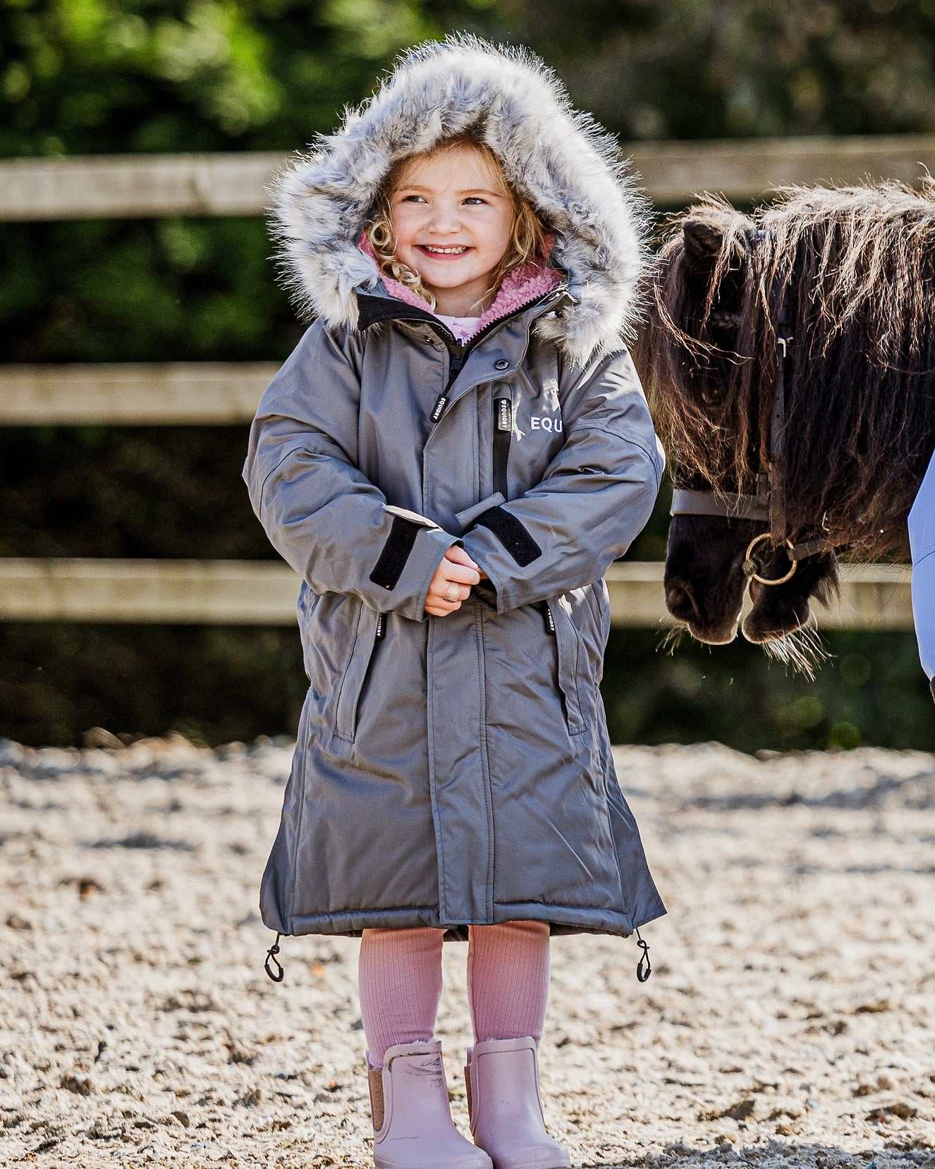 Evolution Children's | Thick Fleece | Grey/Pale Pink - Image 4