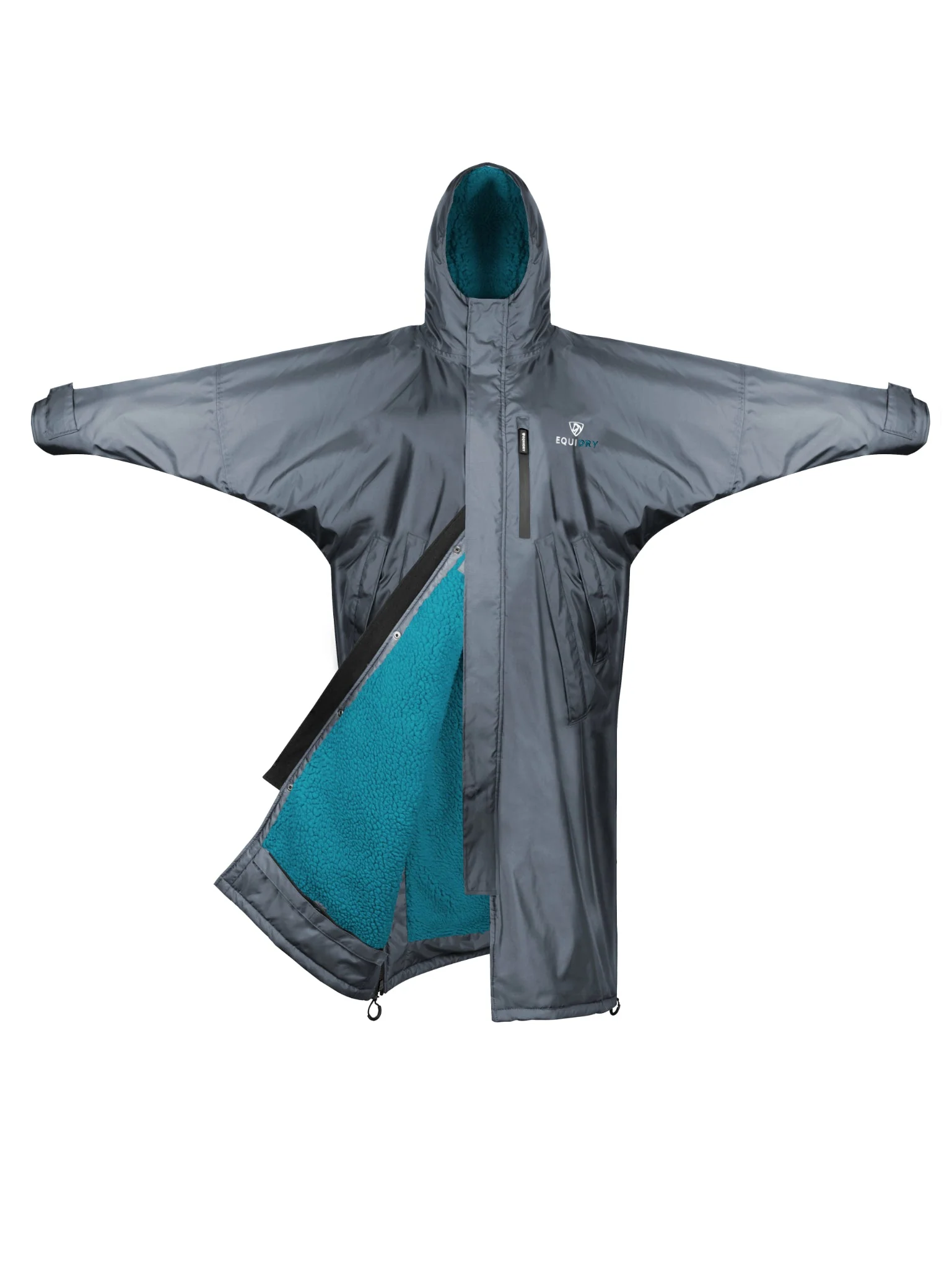 Evolution Children's | Thick Fleece | Grey/Turquoise