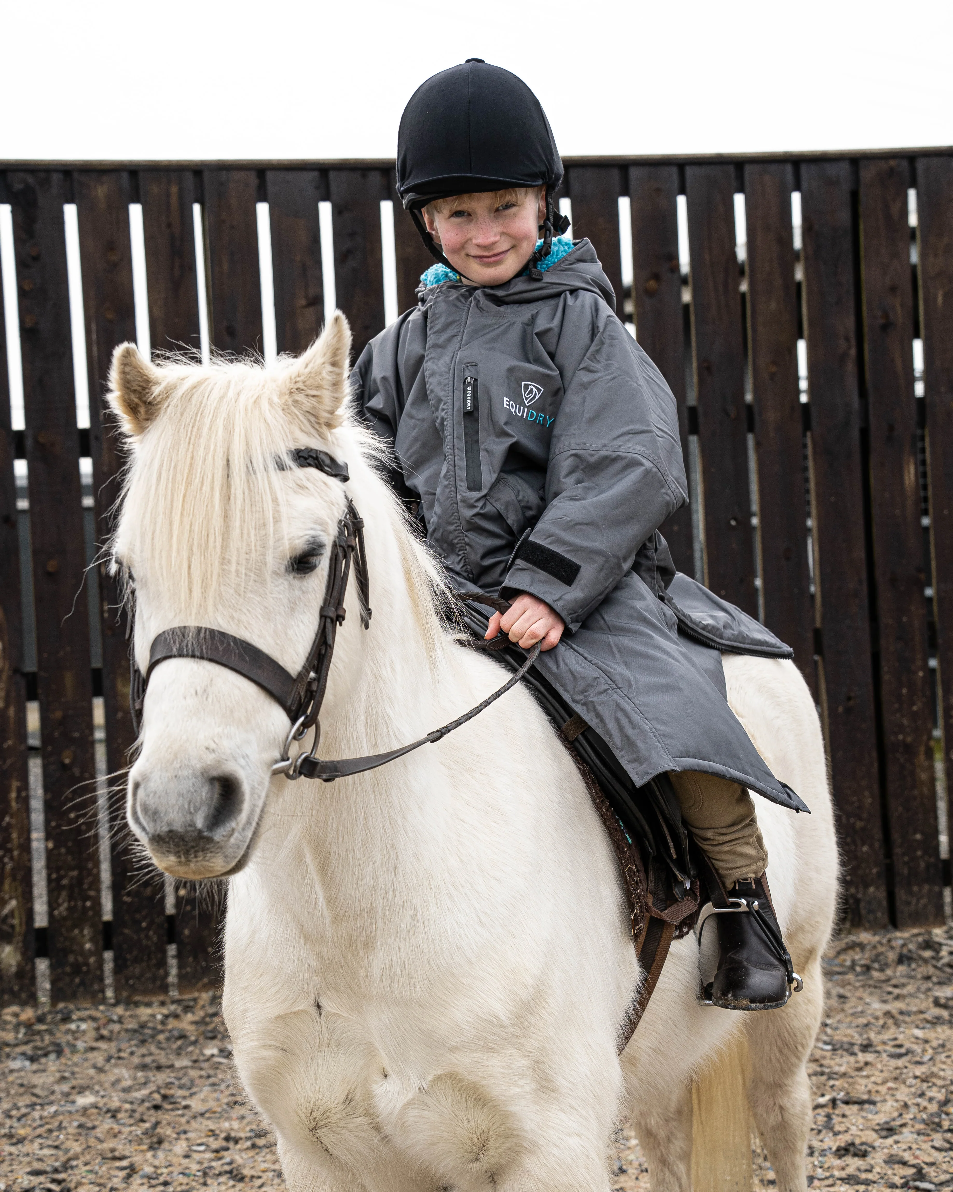 Evolution Children's | Thick Fleece | Grey/Turquoise - Image 5