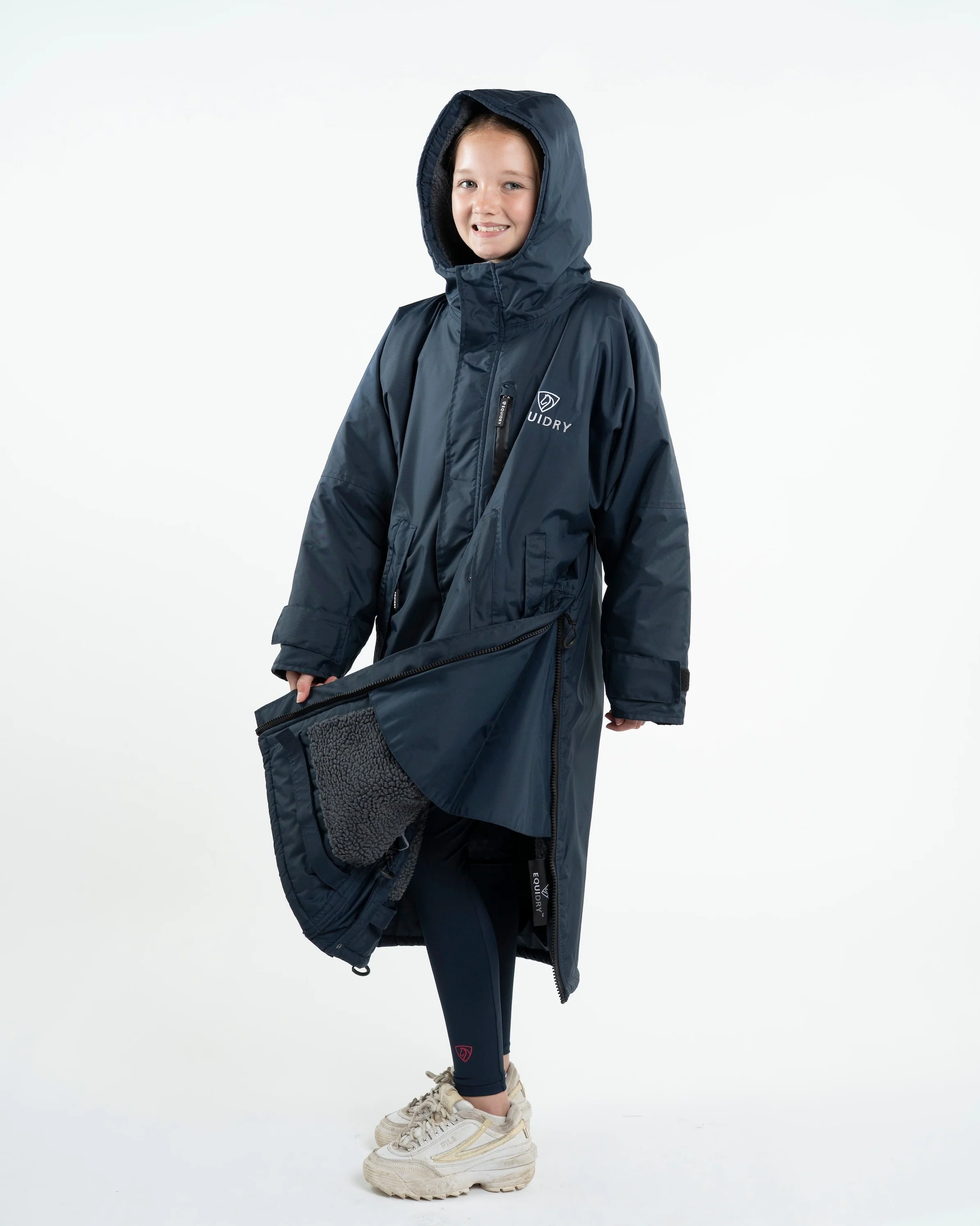 Evolution Children's | Thick Fleece | Navy/Grey - Image 3