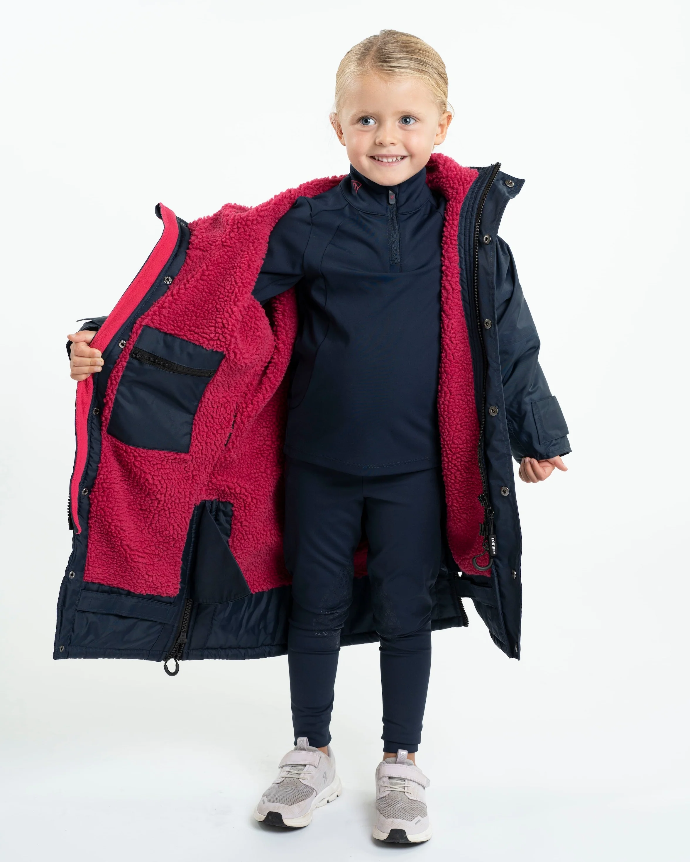 Evolution Children's | Thick Fleece | Navy/Raspberry - Image 7