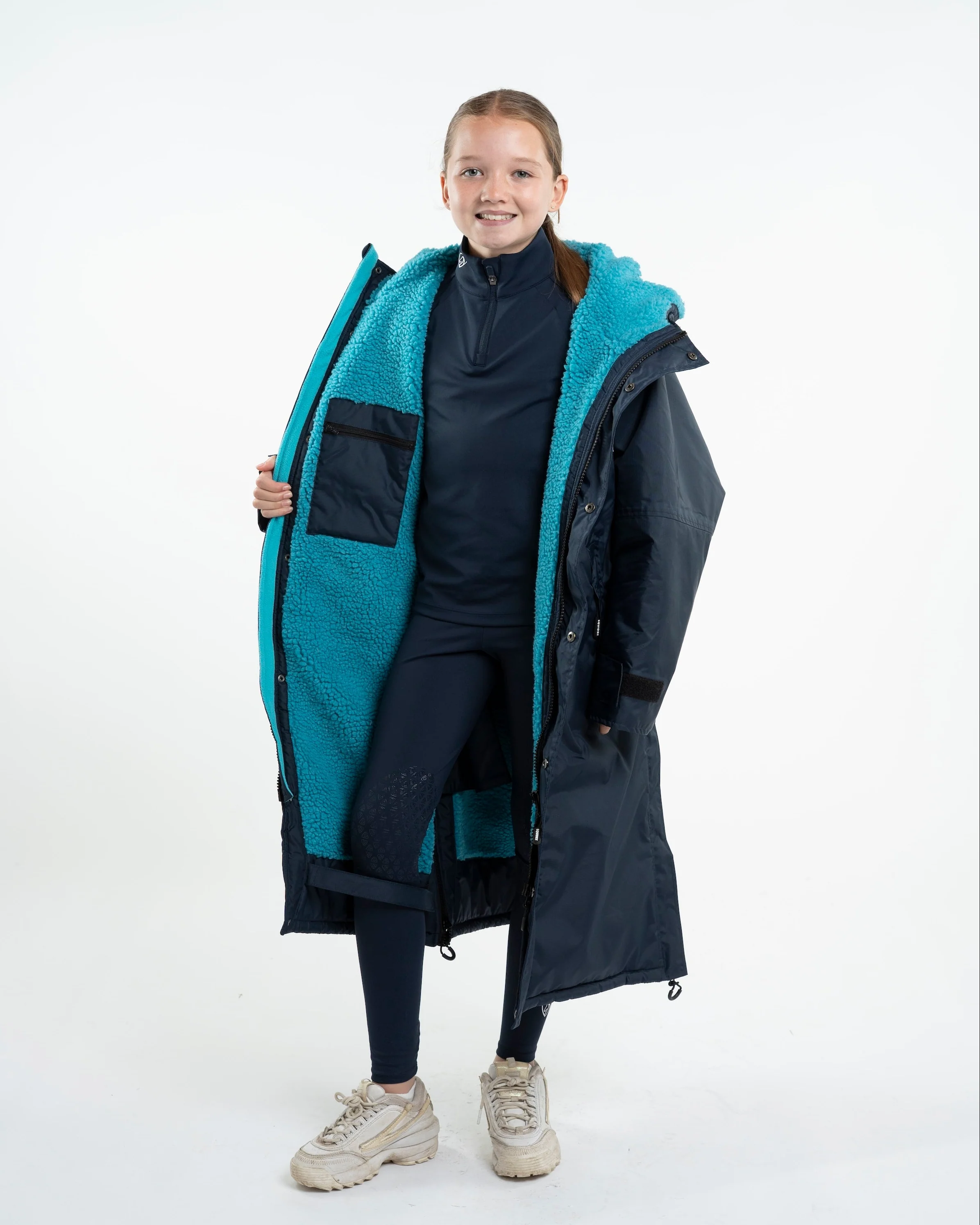 Evolution Children's | Thick Fleece | Navy/Turquoise - Image 10