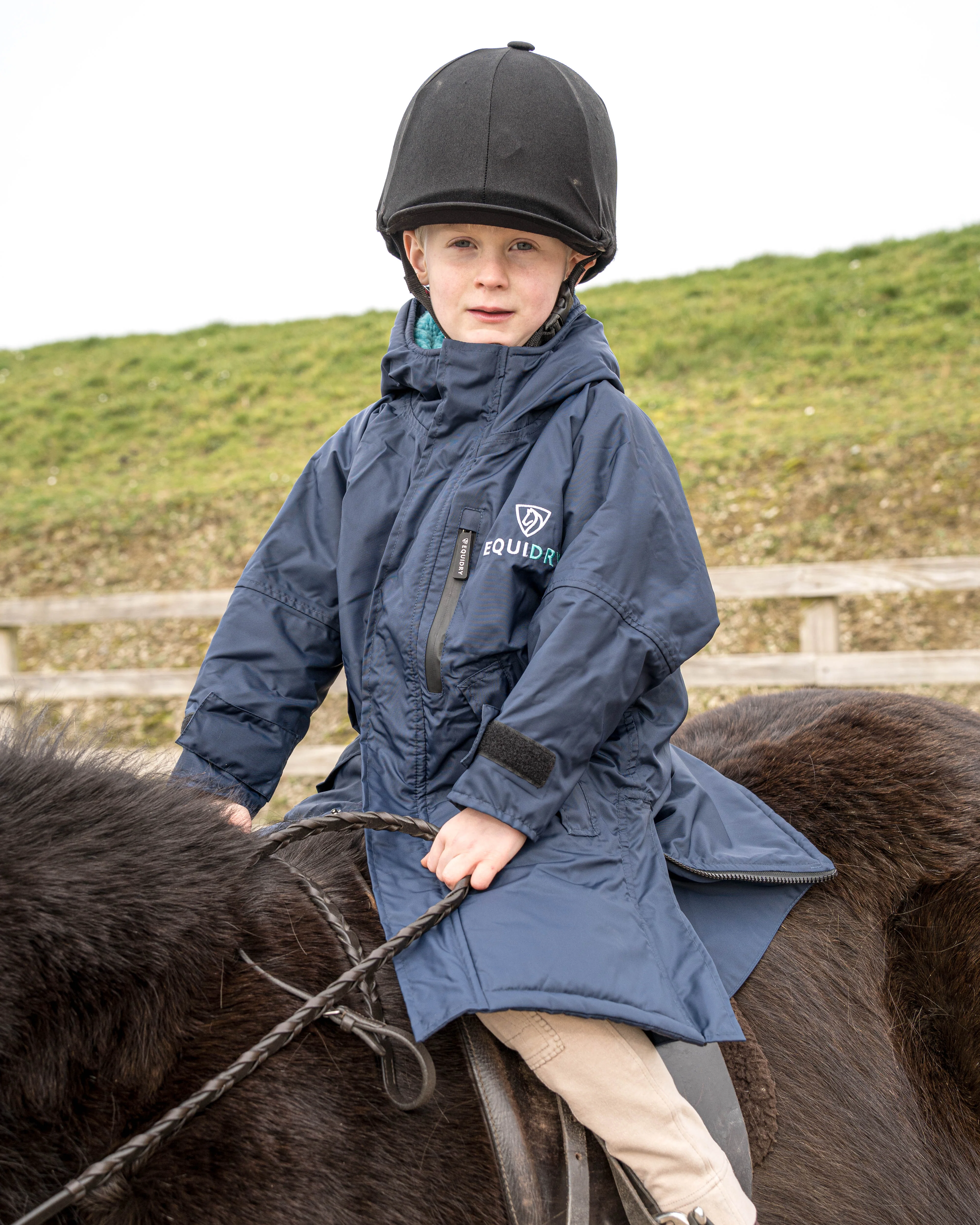 Evolution Children's | Thick Fleece | Navy/Turquoise - Image 12
