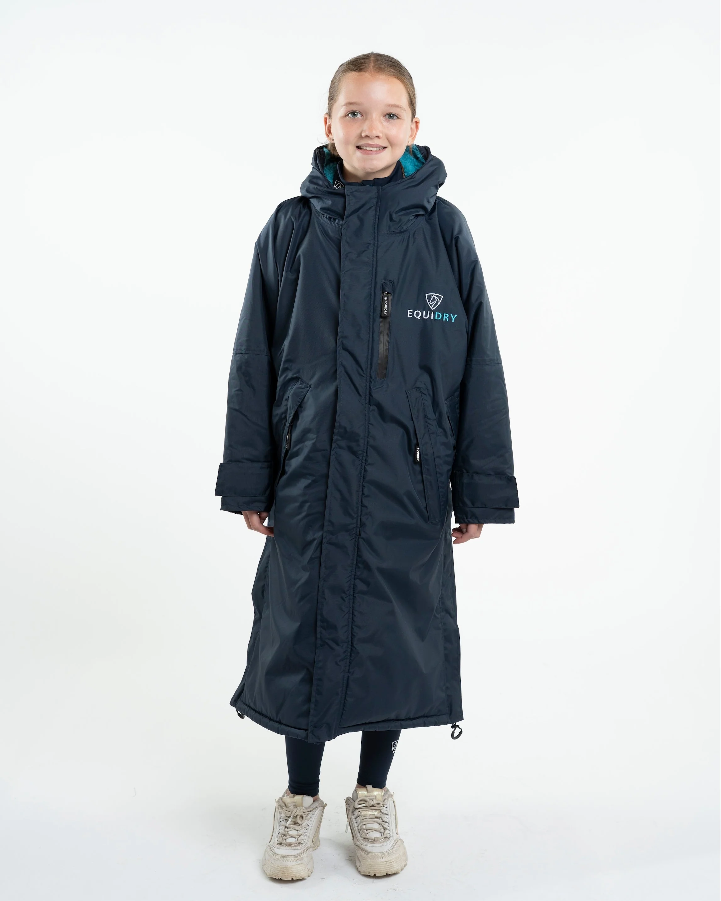 Evolution Children's | Thick Fleece | Navy/Turquoise - Image 3