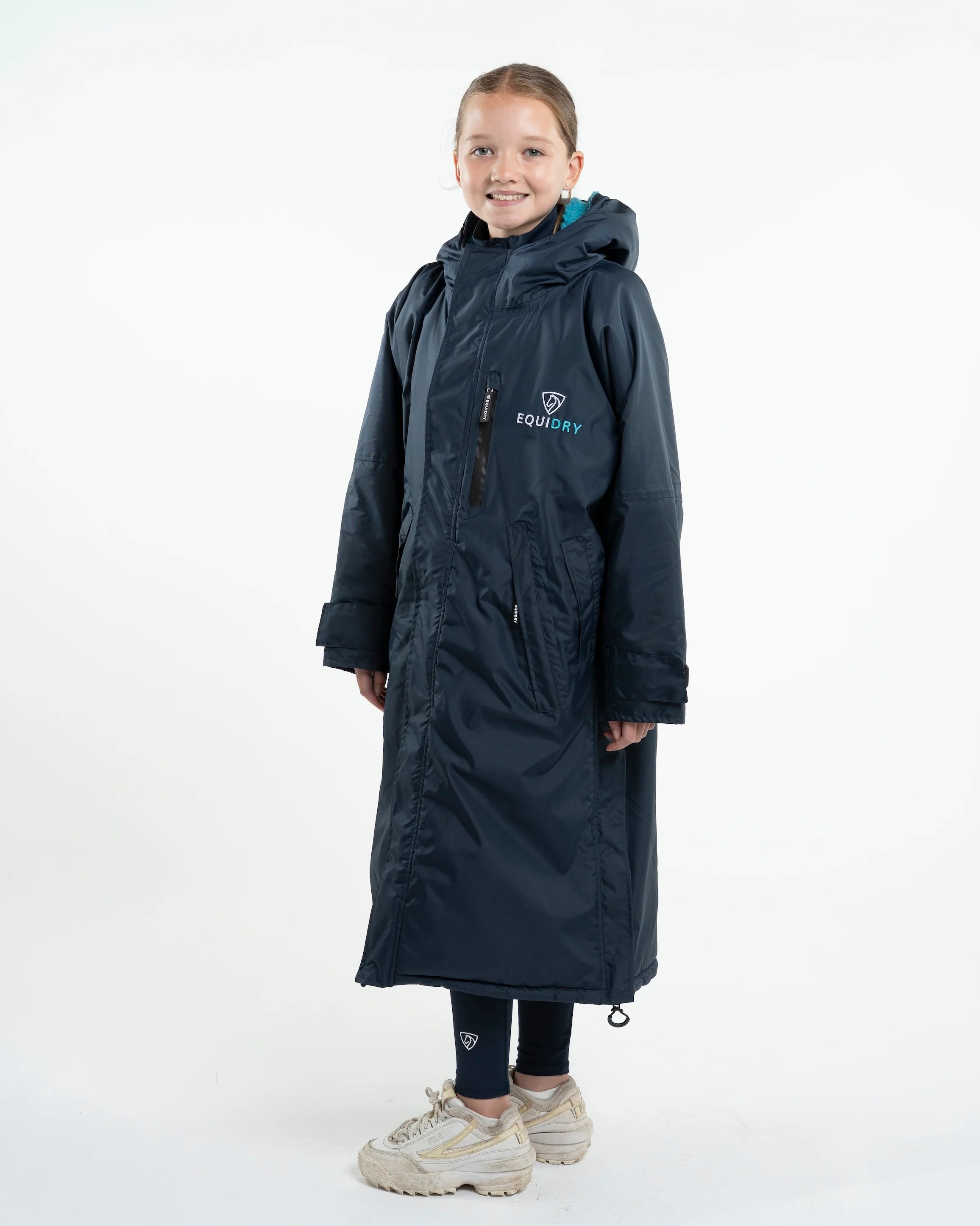 Evolution Children's | Thick Fleece | Navy/Turquoise - Image 9