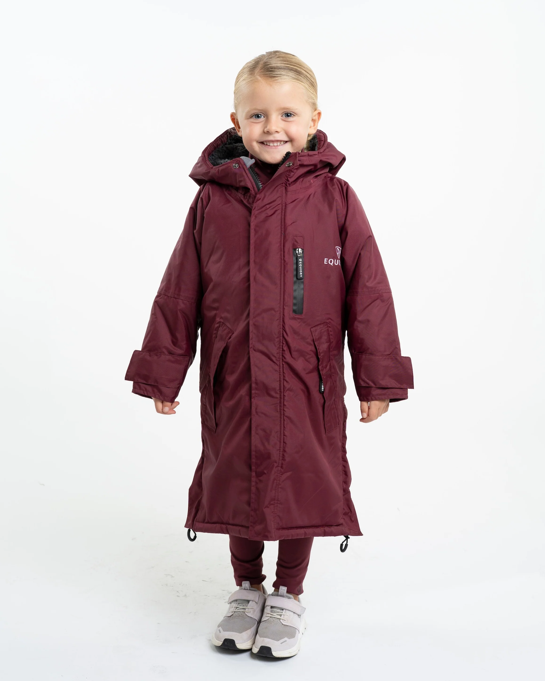 Evolution Children's | Thick Fleece | Plum/Grey - Image 3