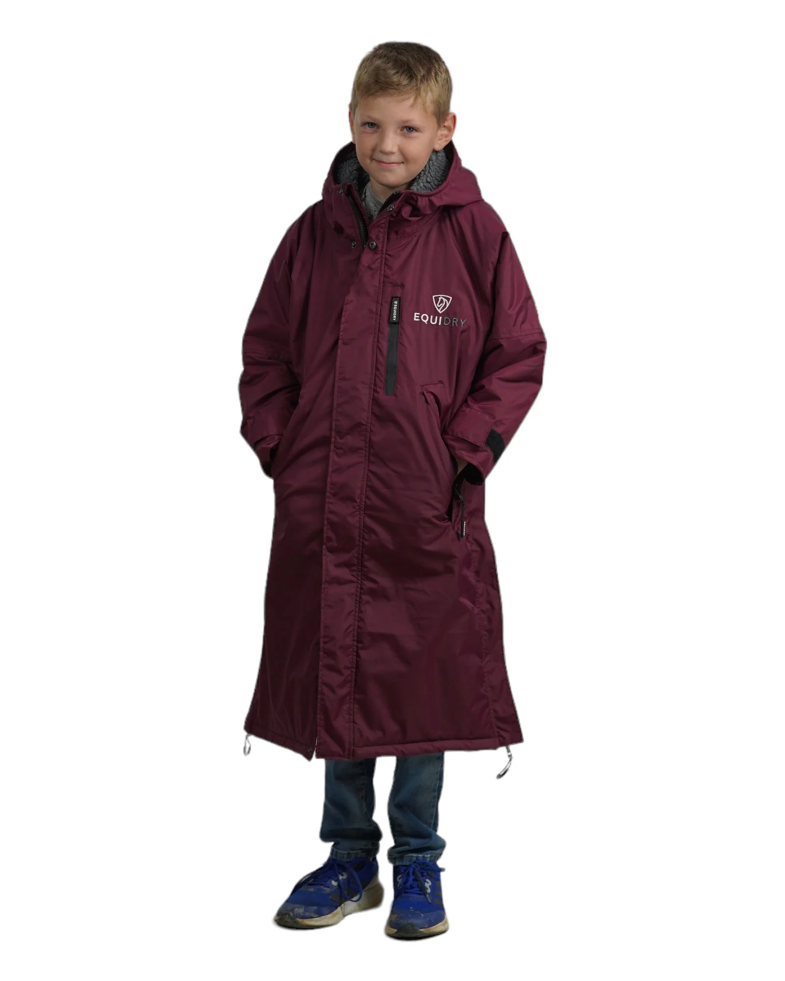 Evolution Children's | Thick Fleece | Plum/Grey - Image 8