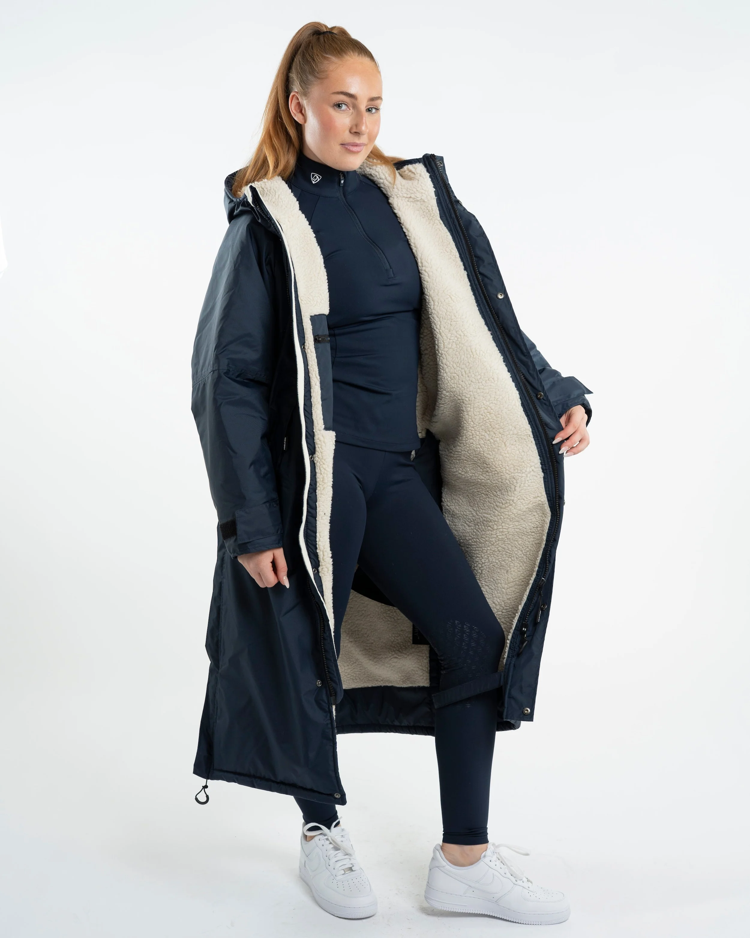 Evolution Women's | Thick Fleece | Navy/Cream - Image 3