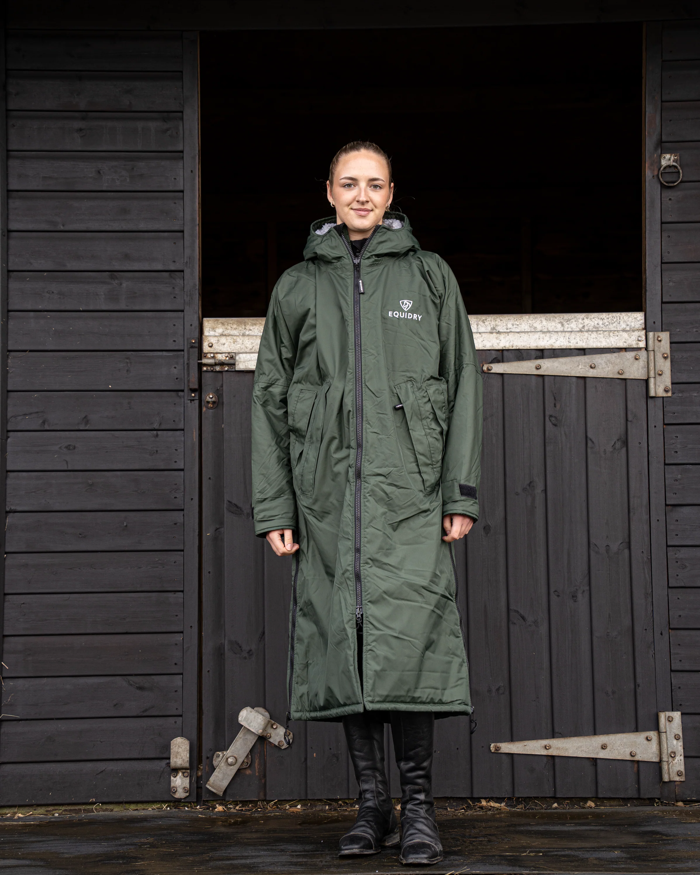 Original Women's | Thick Fleece | Black Forest Green/Grey - Image 3