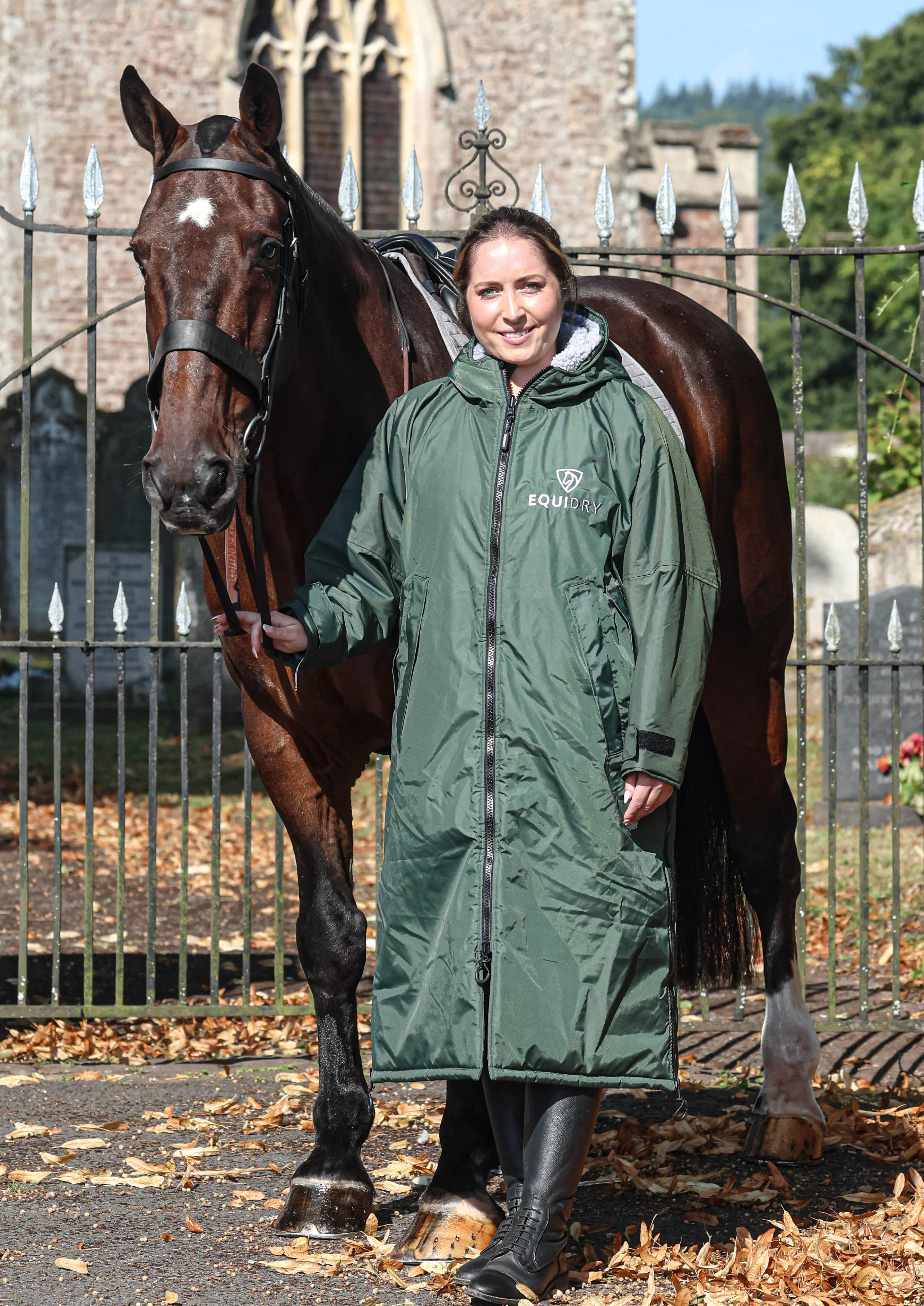 Original Women's | Thick Fleece | Black Forest Green/Grey - Image 5