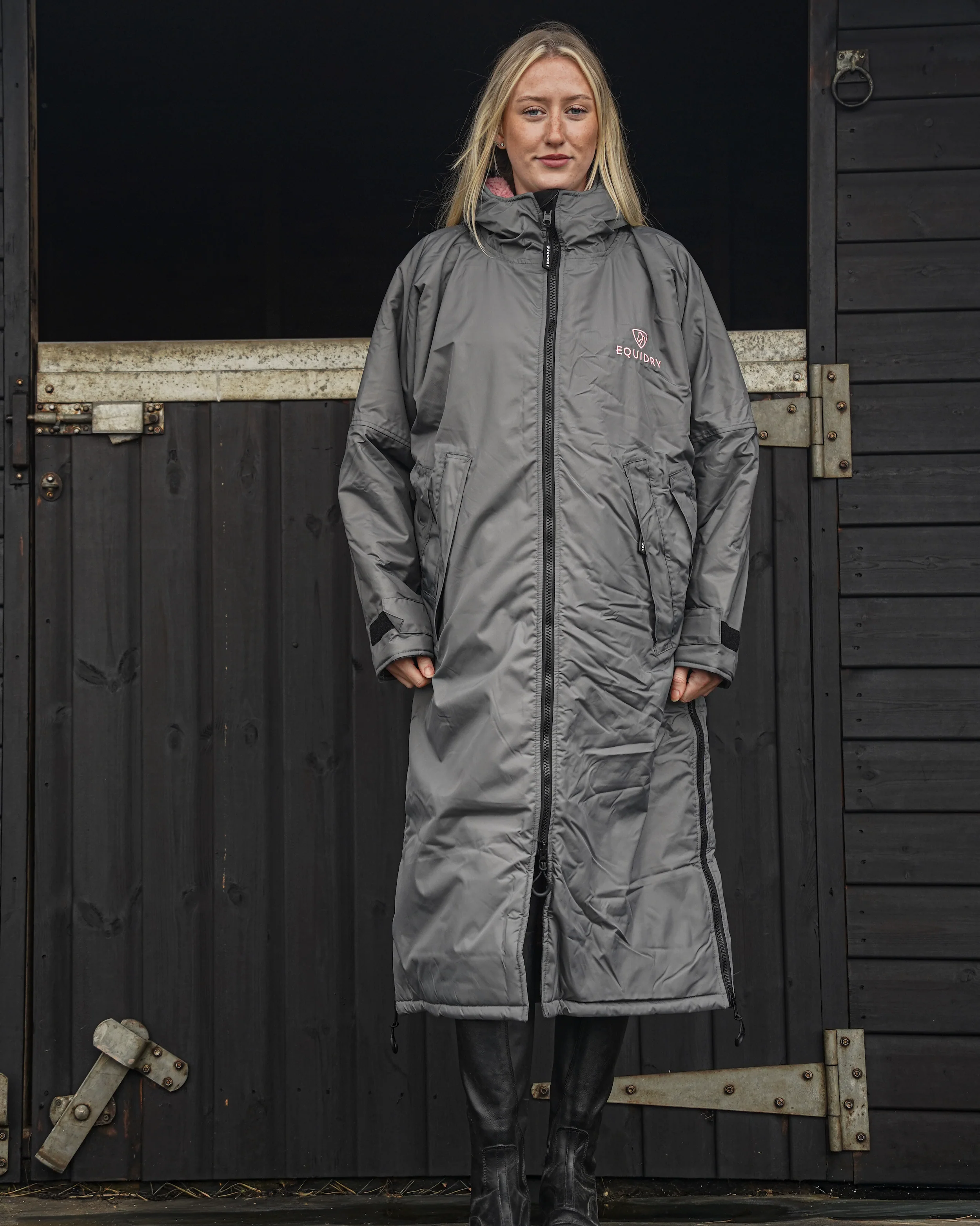 Original Women's | Thick Fleece | Grey/Pale Pink - Image 3