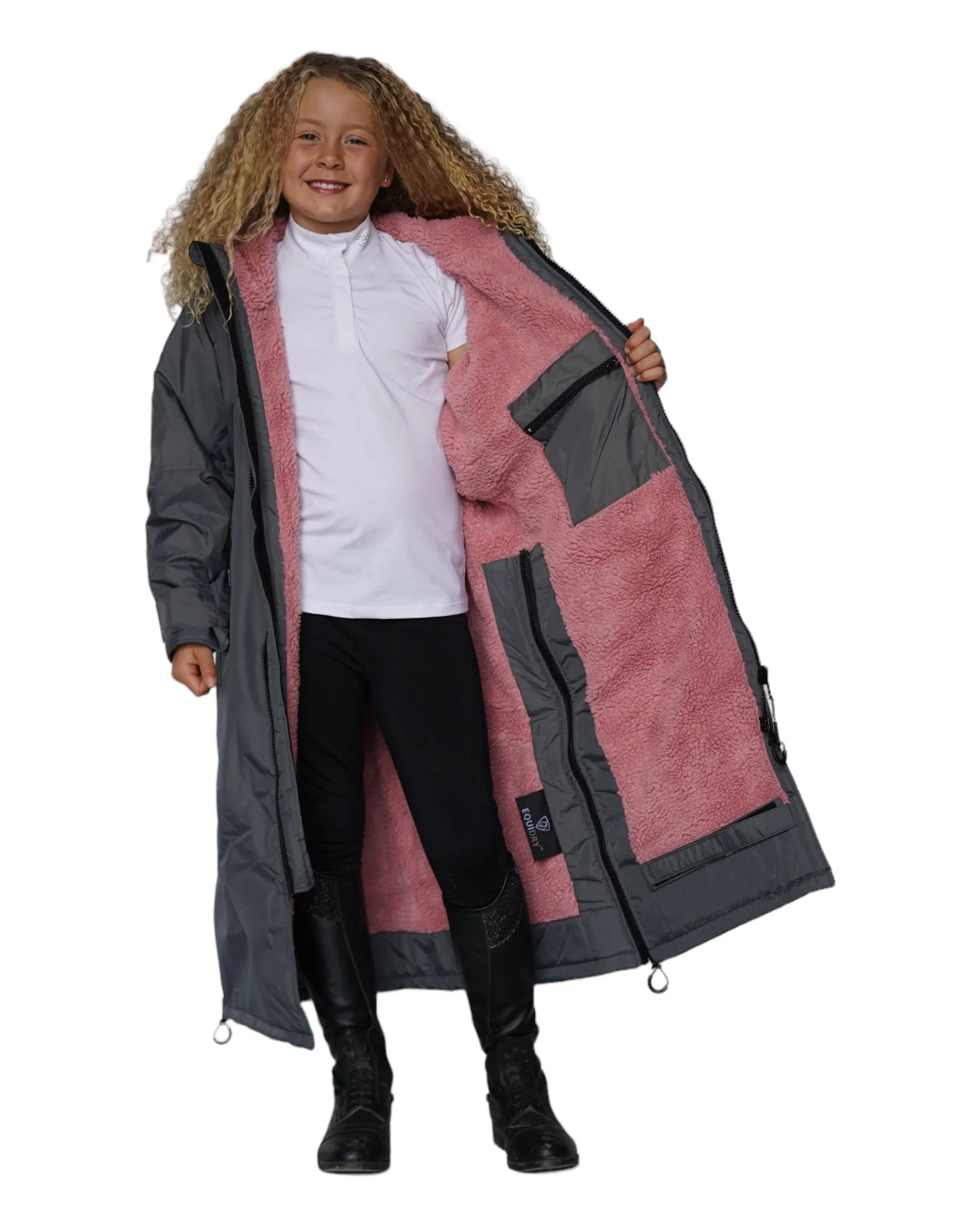 Original Children's | Thick Fleece | Grey/Pale Pink - Image 3
