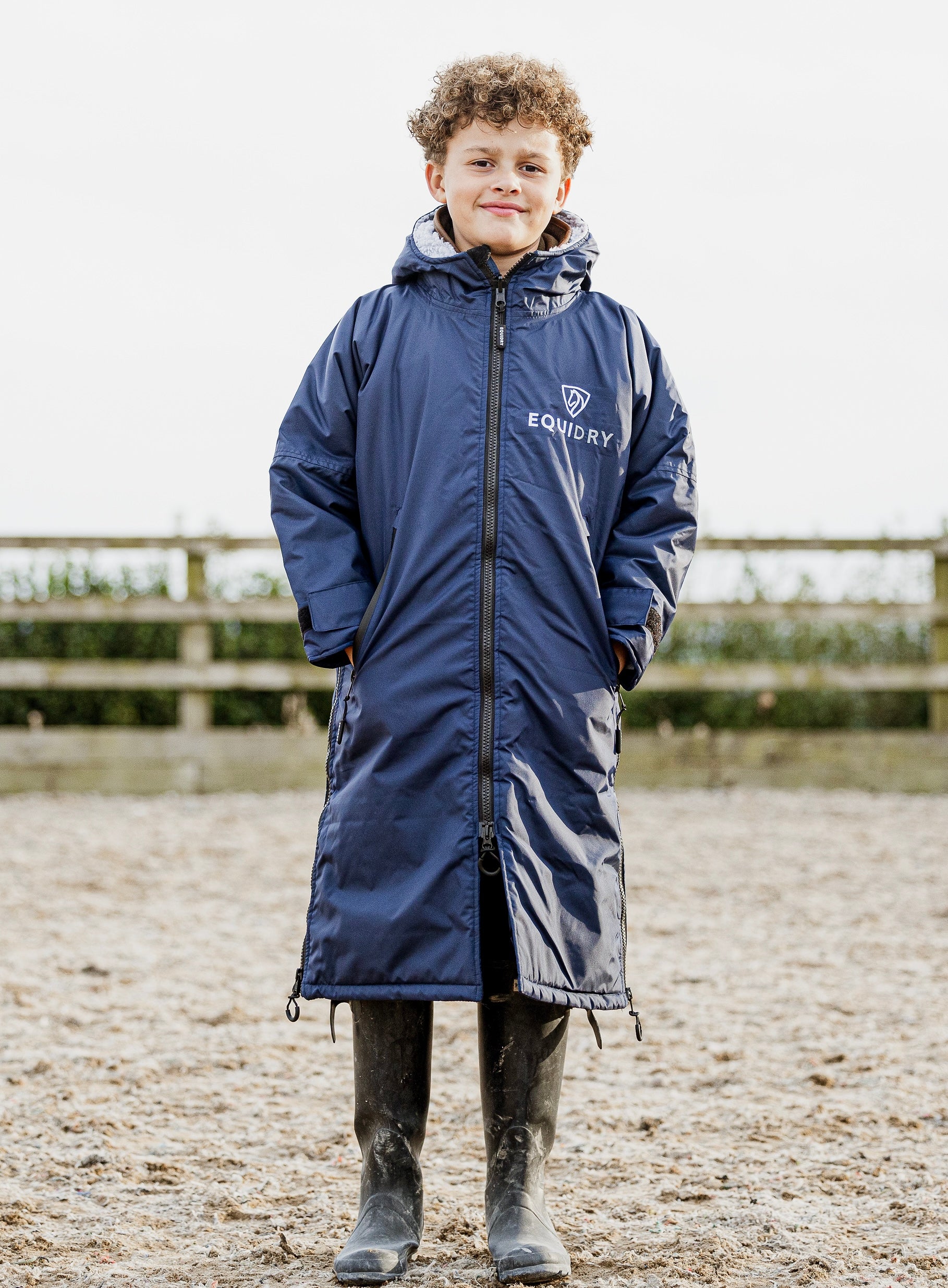 Original Children's | Thick Fleece | Navy/Grey - Image 3