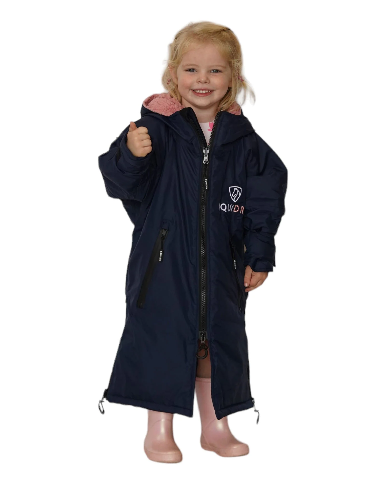 Original Children's | Thick Fleece | Navy/Pale Pink - Image 4