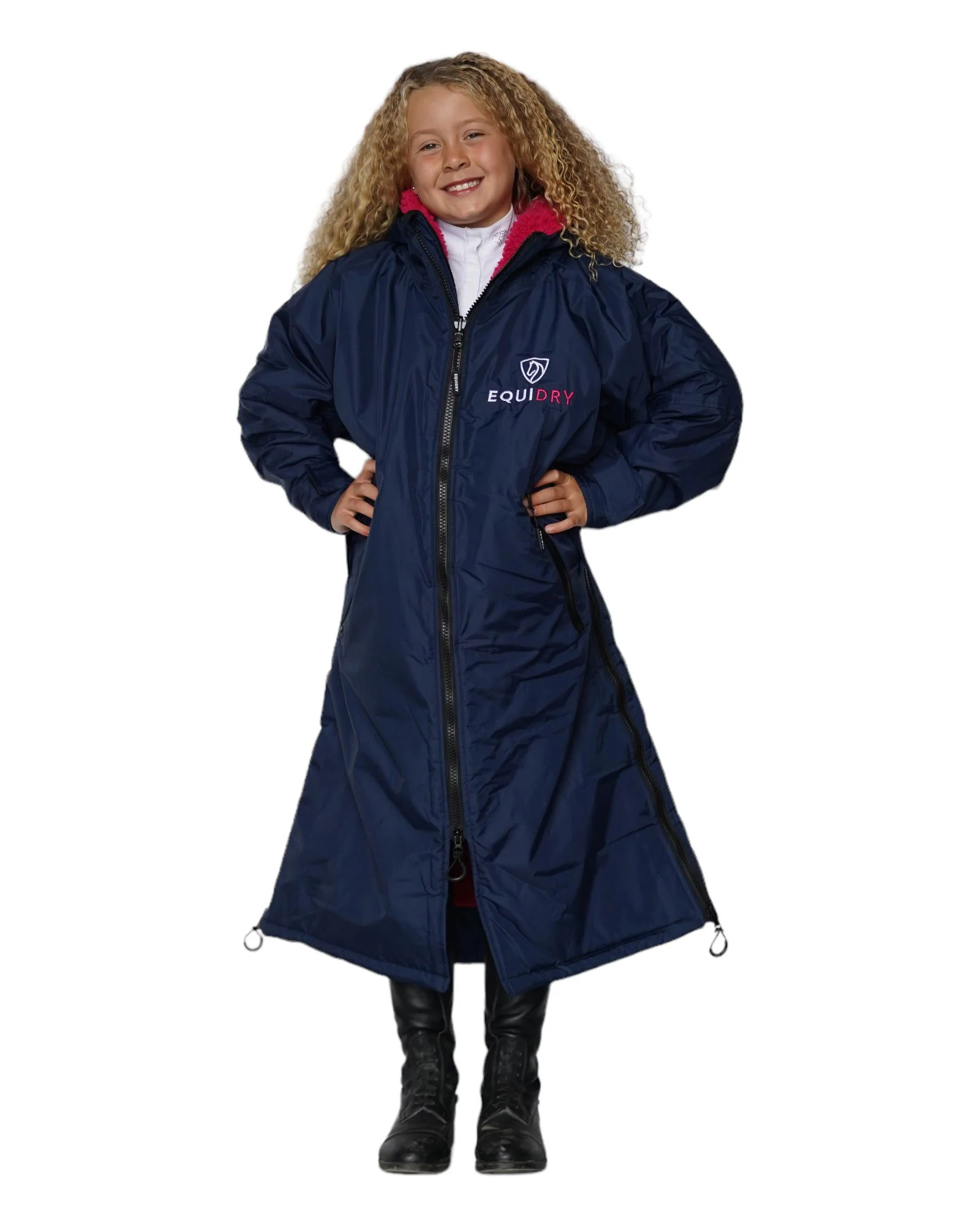 Original Children's | Thick Fleece | Navy/Raspberry - Image 2
