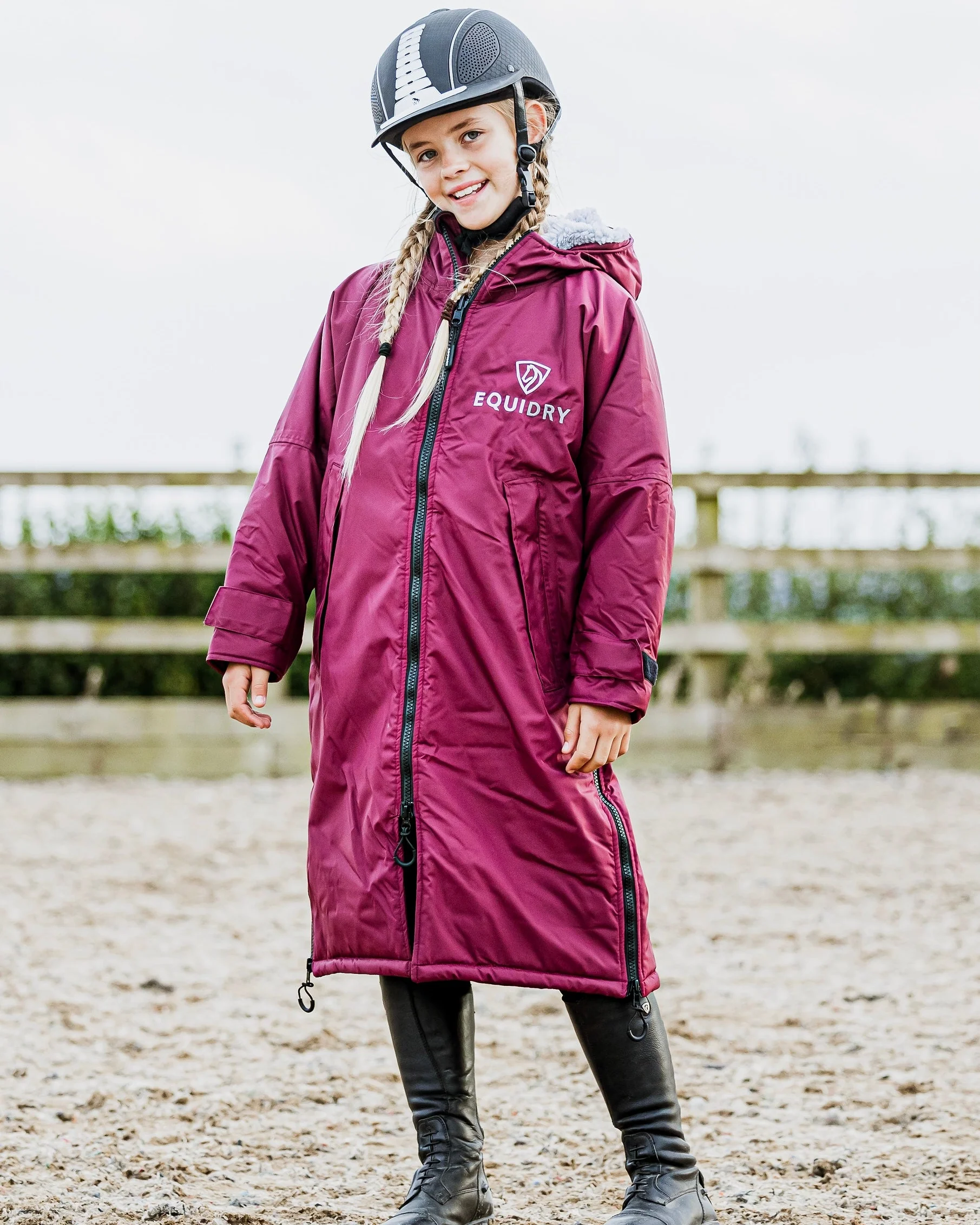 Original Children's | Thick Fleece | Plum/Grey - Image 3