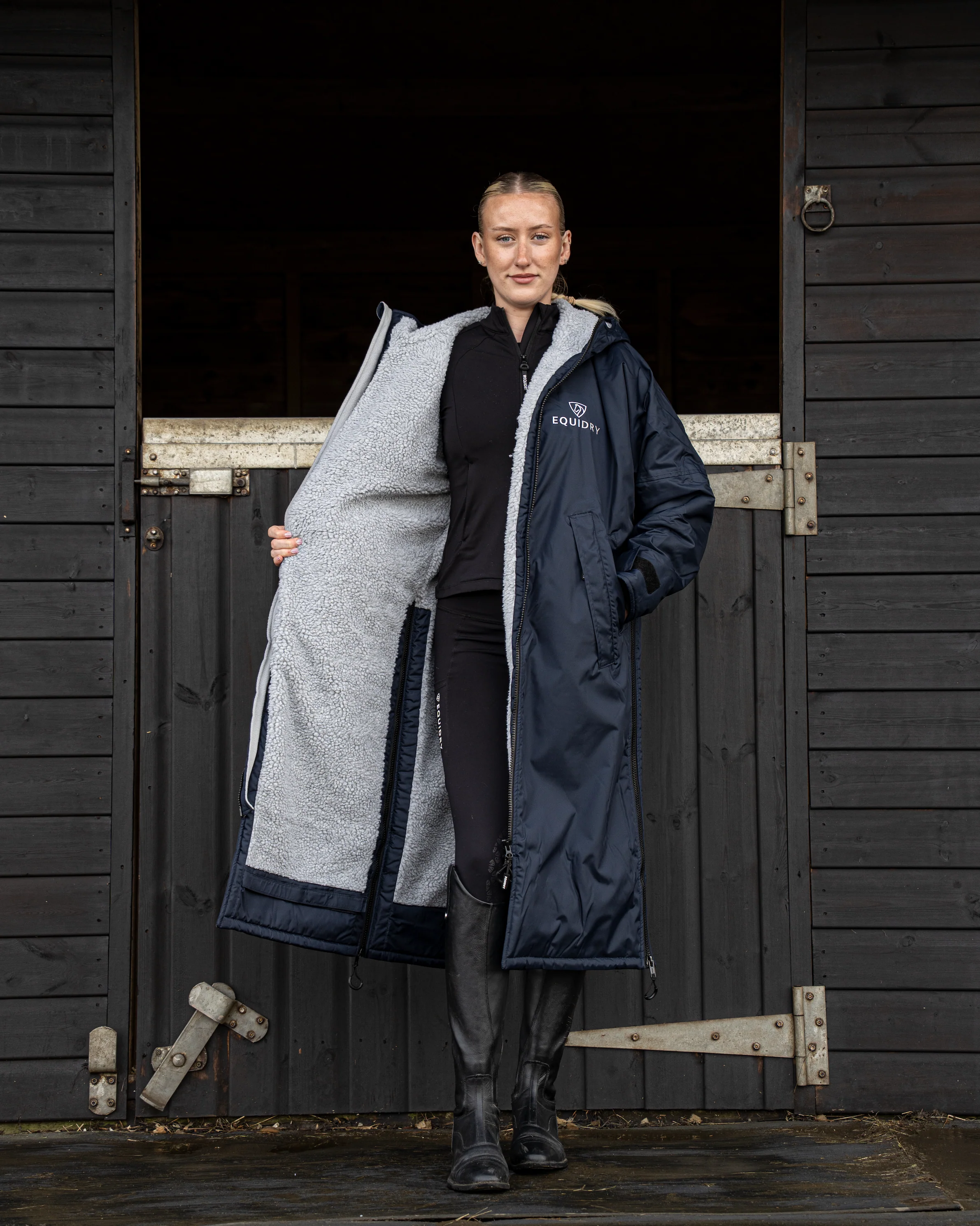 Original Women's | Thick Fleece | Navy/Grey - Image 4