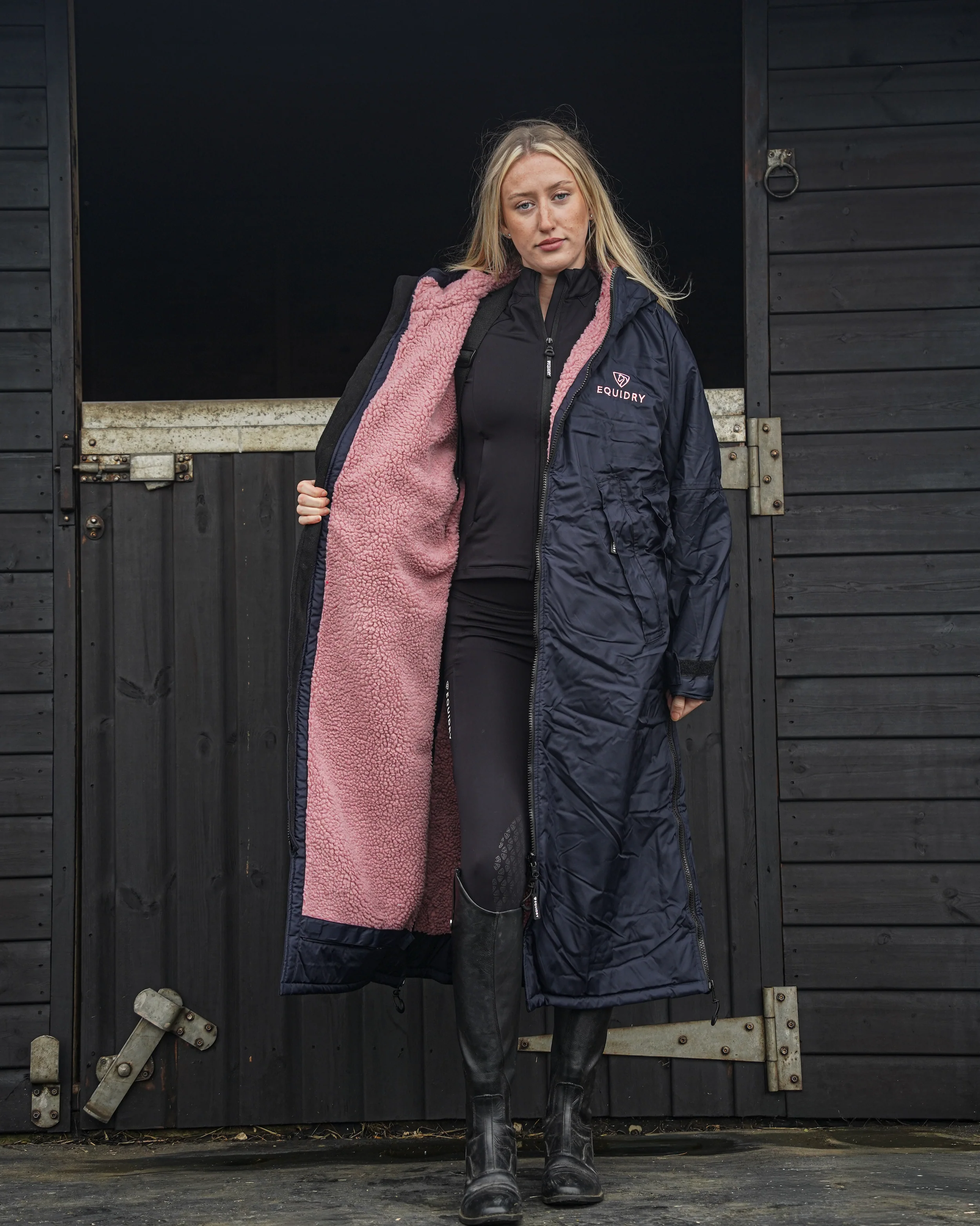 Original Women's | Thick Fleece | Navy/Pale Pink - Image 4