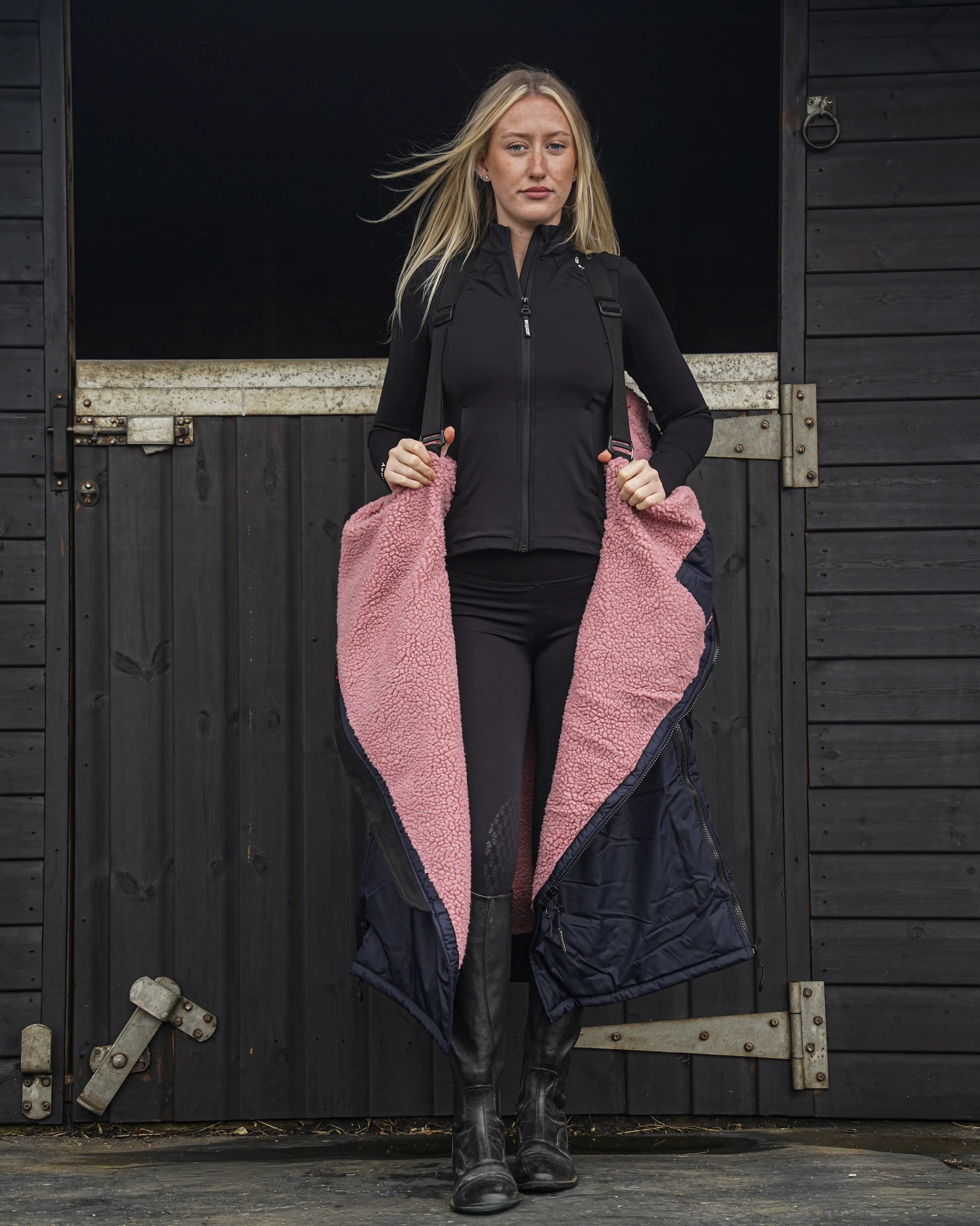 Original Women's | Thick Fleece | Navy/Pale Pink - Image 6