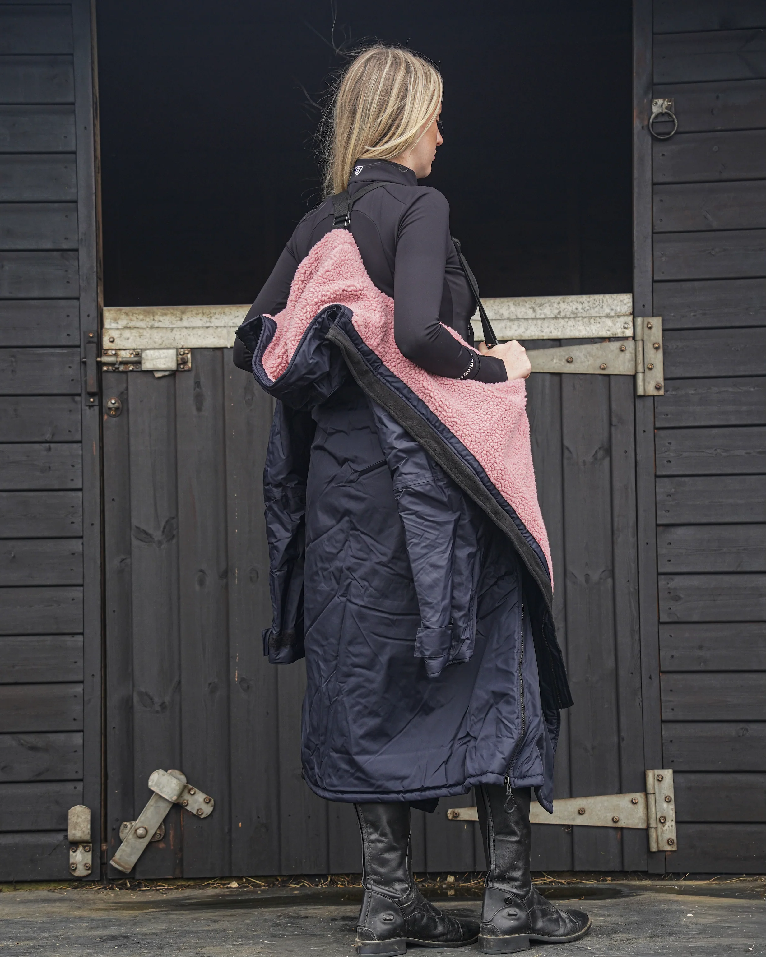 Original Women's | Thick Fleece | Navy/Pale Pink - Image 7