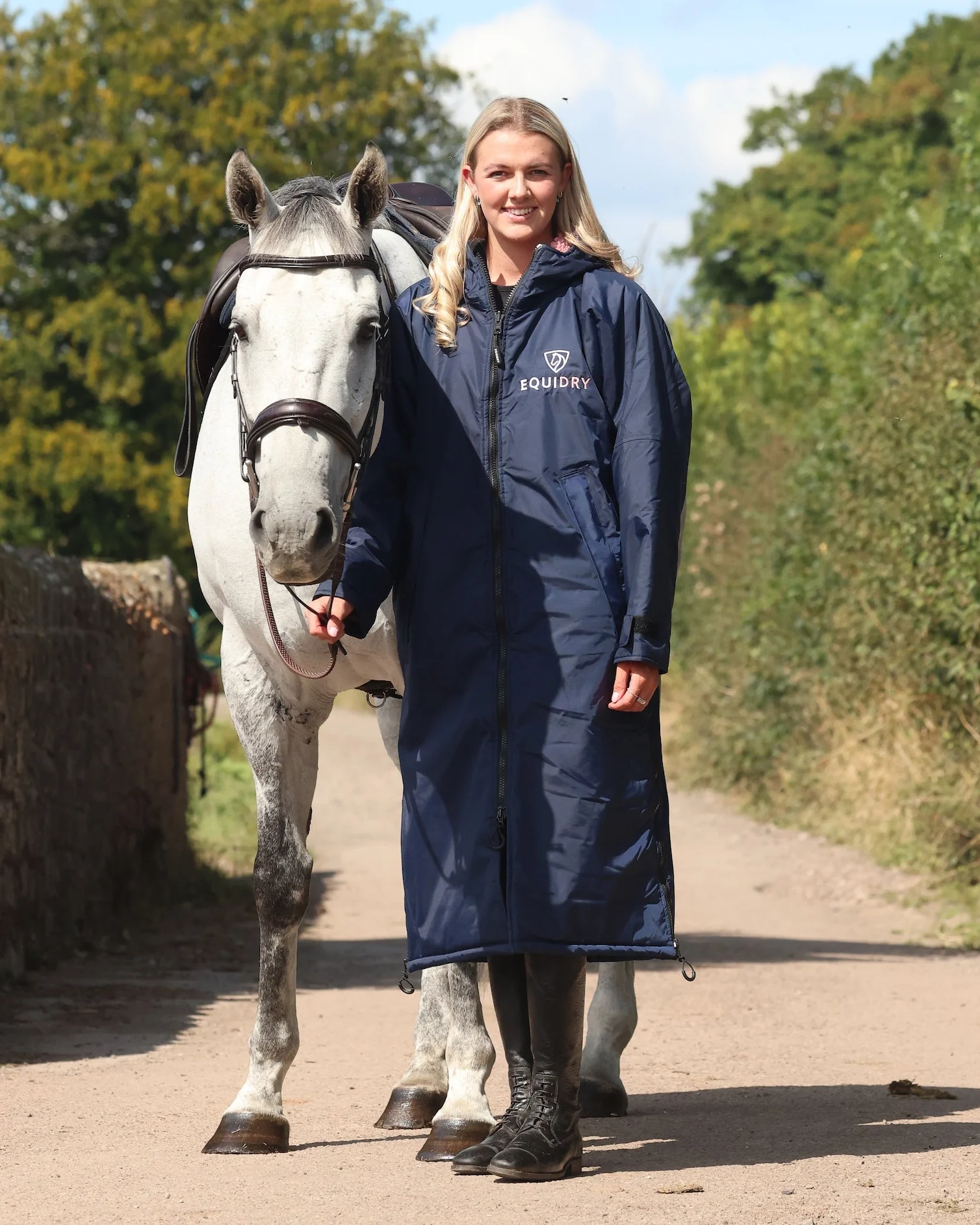 Original Women's | Thick Fleece | Navy/Pale Pink - Image 8