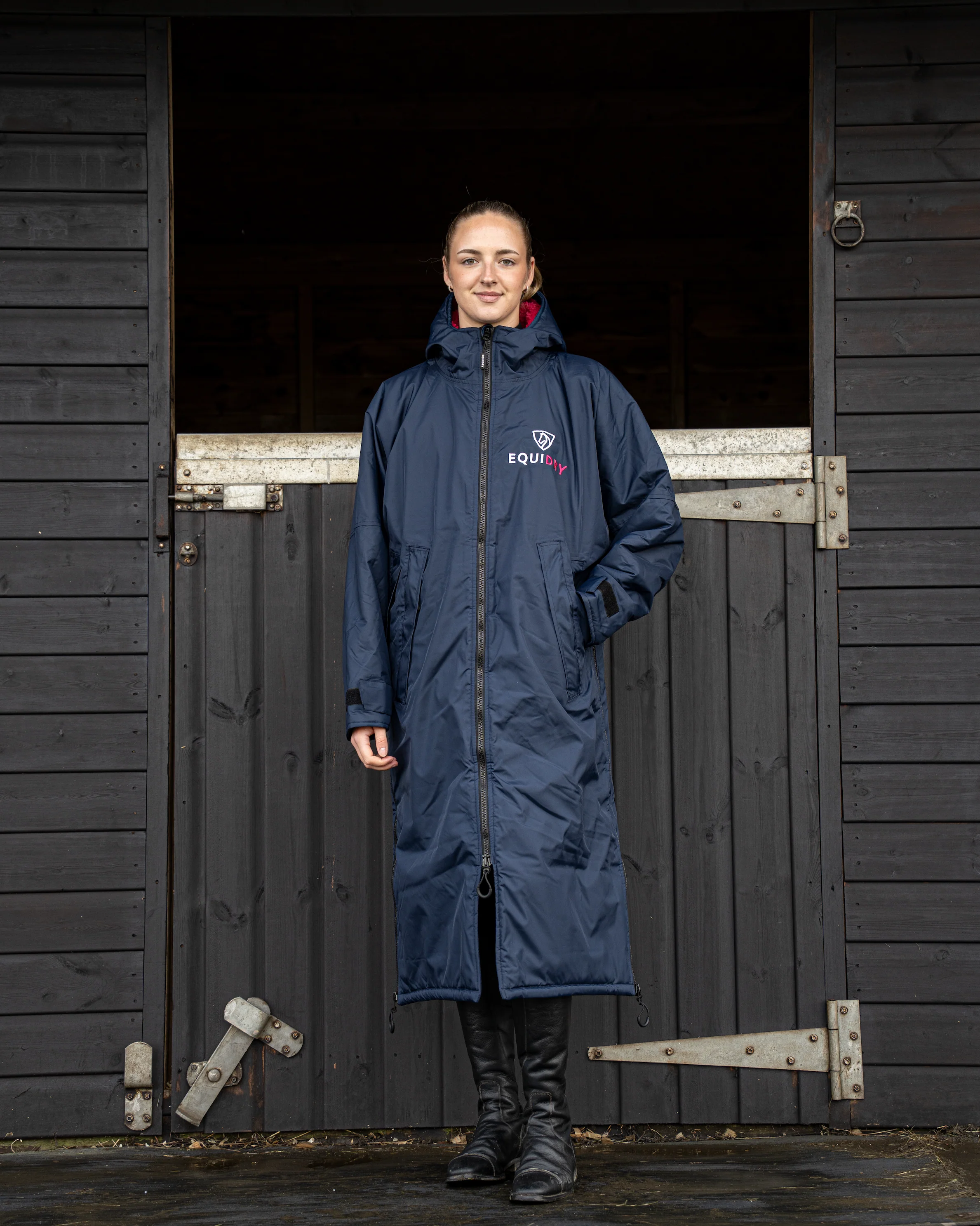 Original Women's | Thick Fleece | Navy/Raspberry - Image 3