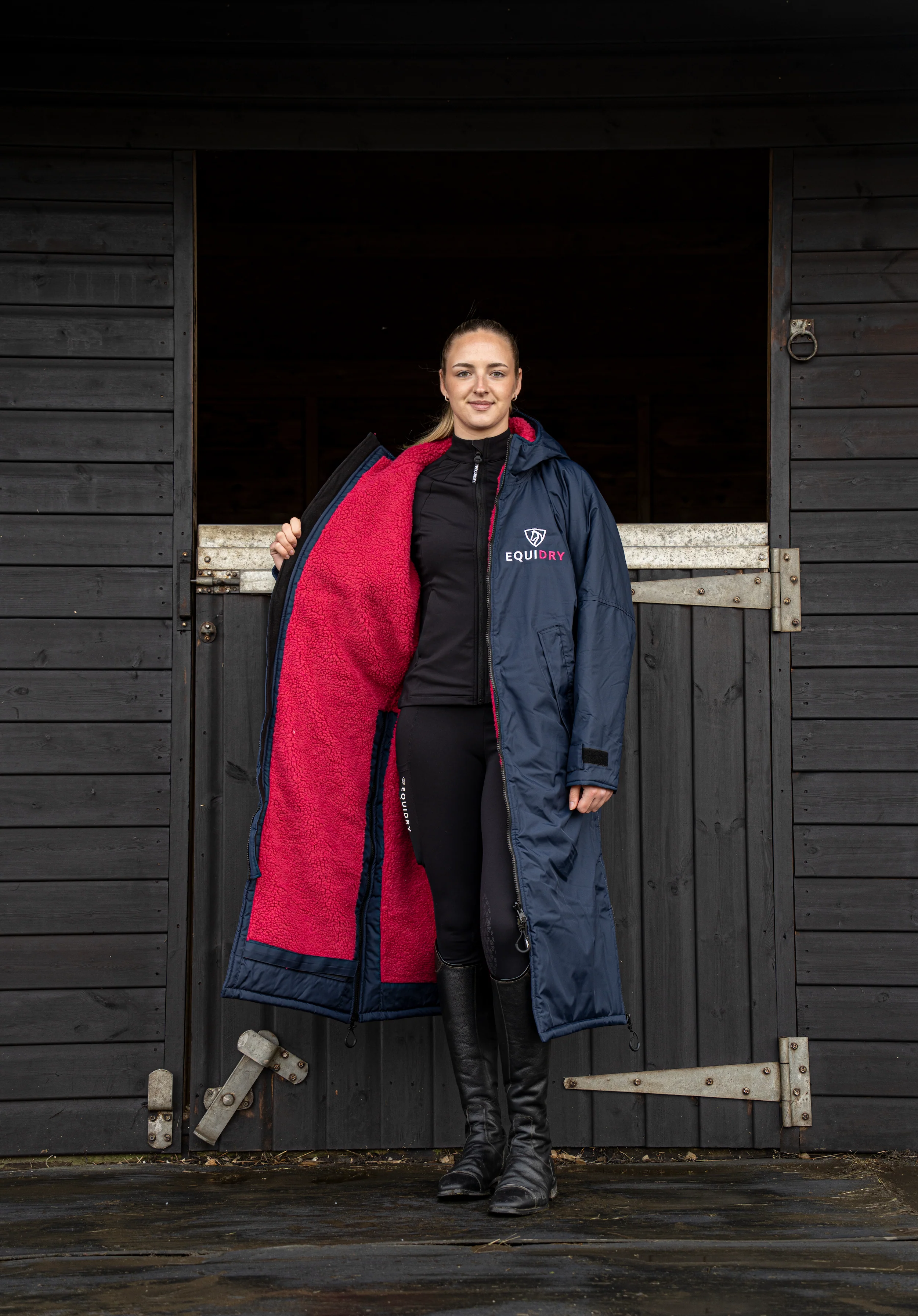 Original Women's | Thick Fleece | Navy/Raspberry - Image 4
