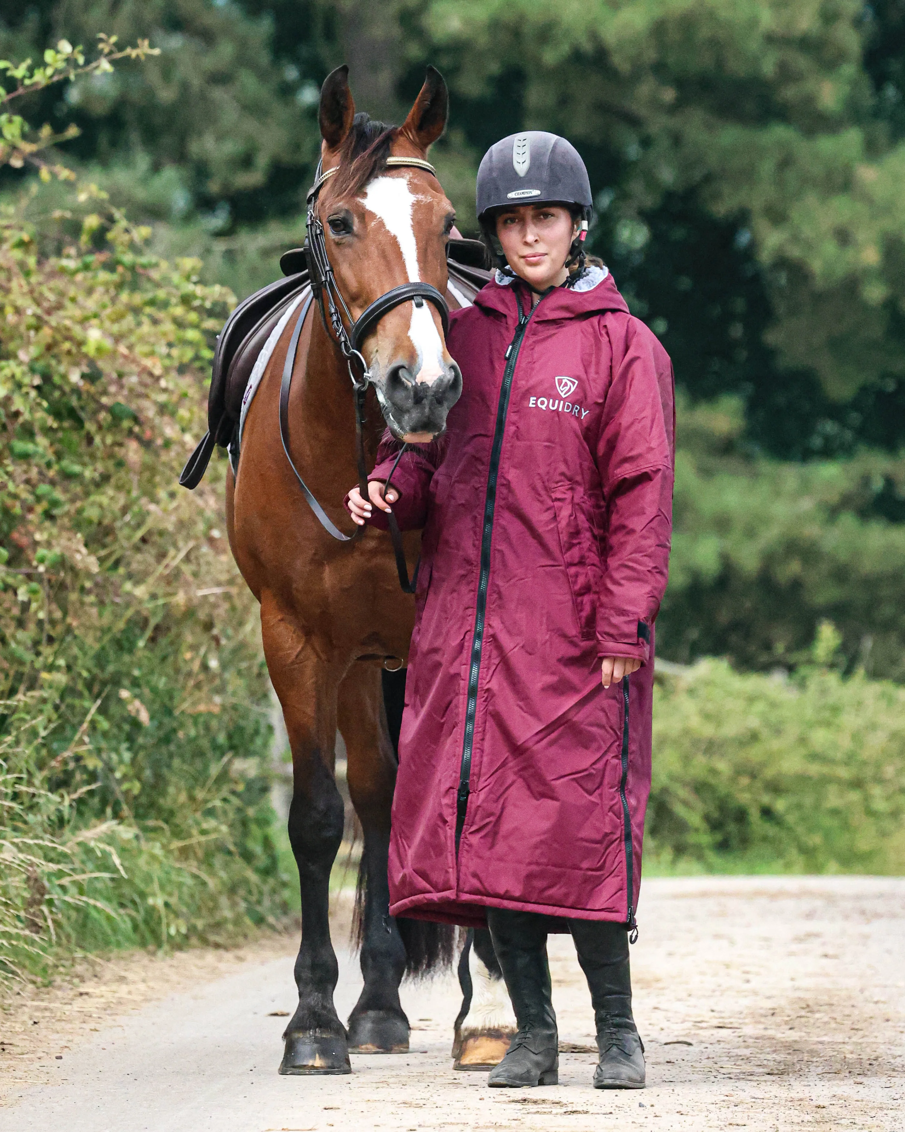 Original Women's | Thick Fleece | Plum/Grey - Image 2