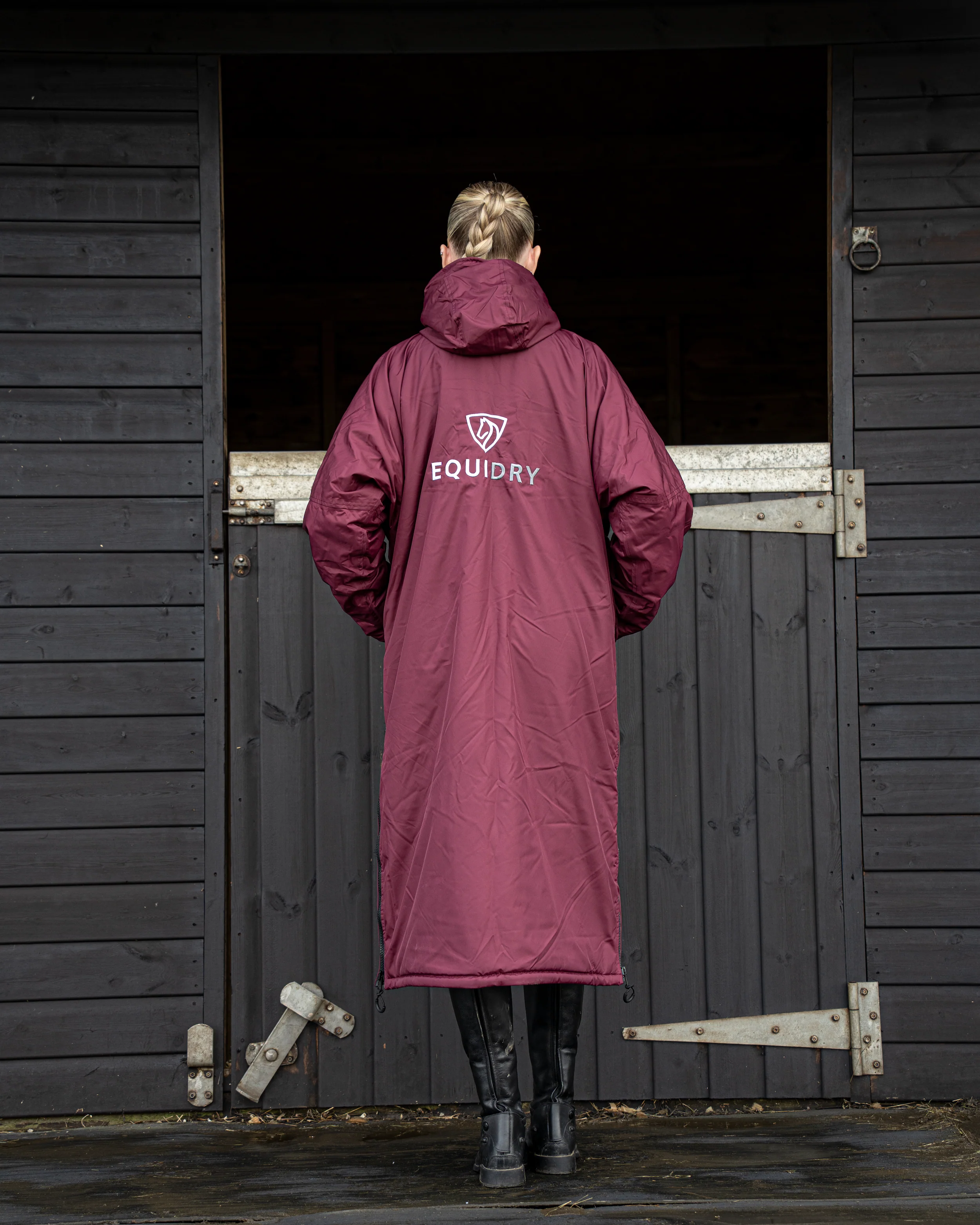 Original Women's | Thick Fleece | Plum/Grey - Image 5