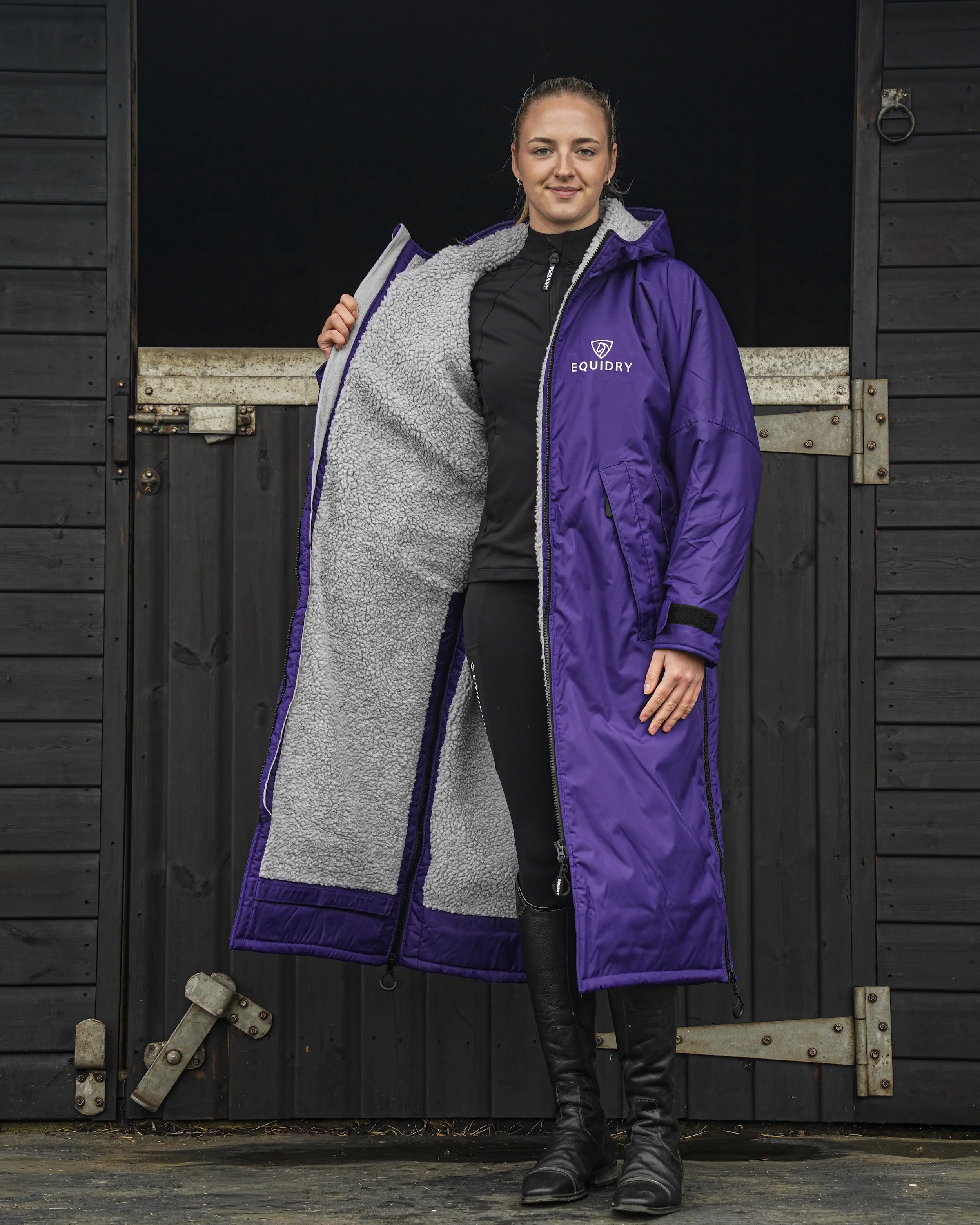 Original Women's | Thick Fleece | Purple/Grey - Image 3