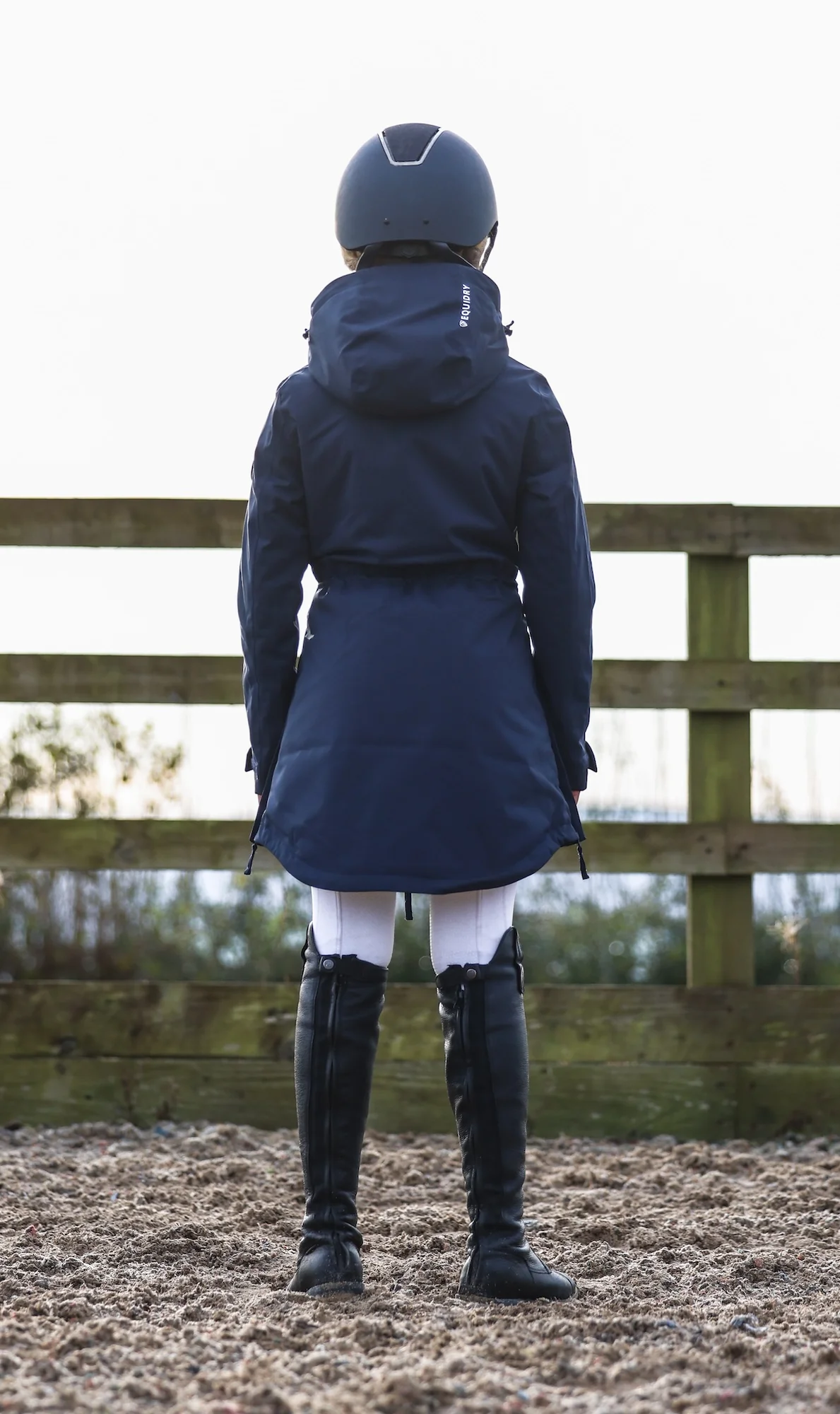 Bronte Waterproof Riding Coat | Girl's | Navy - Image 3