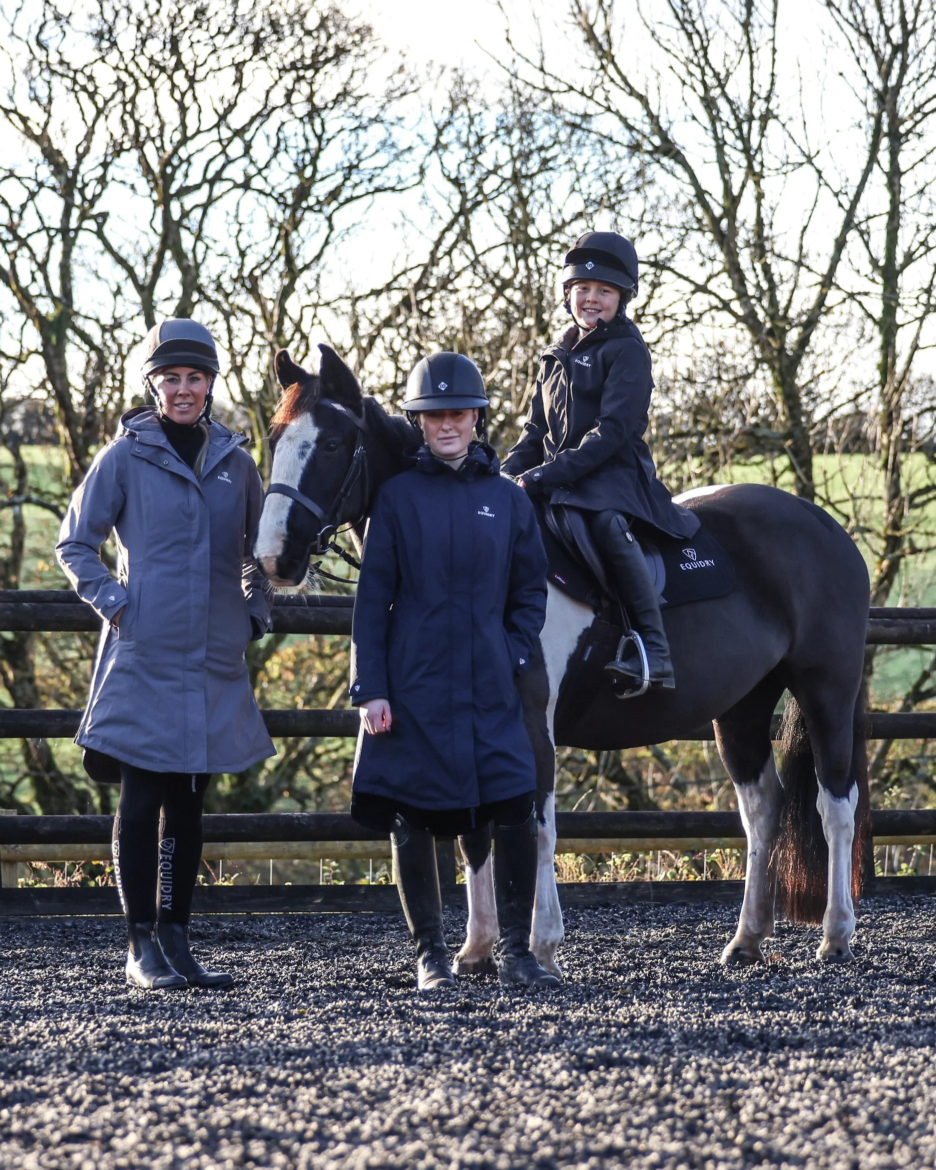 Bronte Waterproof Riding Coat | Girl's | Navy - Image 4