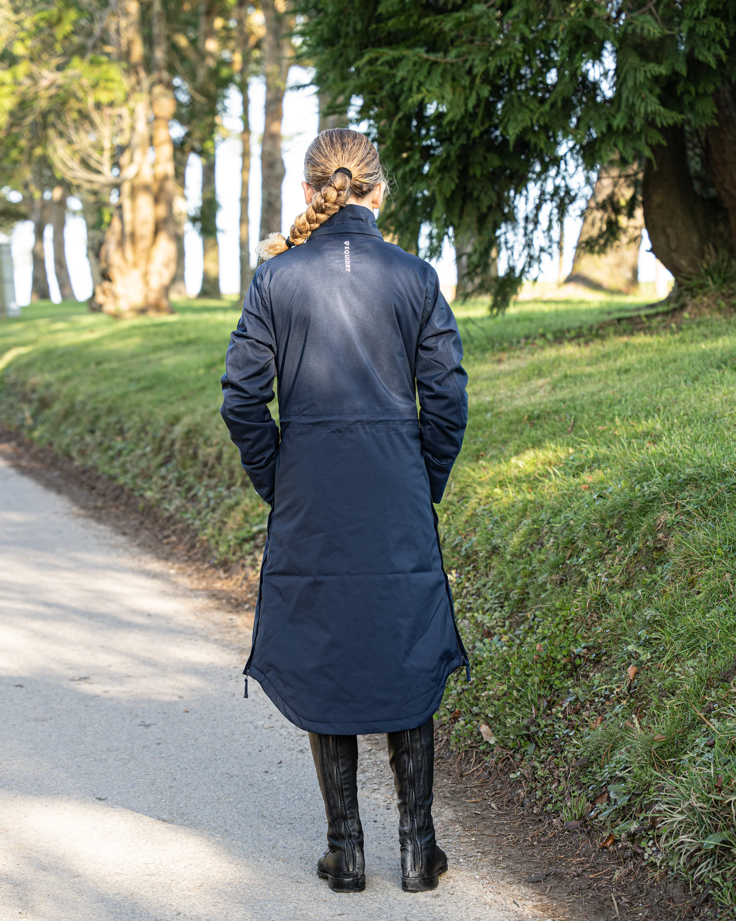 Bronte Waterproof Riding Coat | Removable Hood | Girls | Navy - Image 6