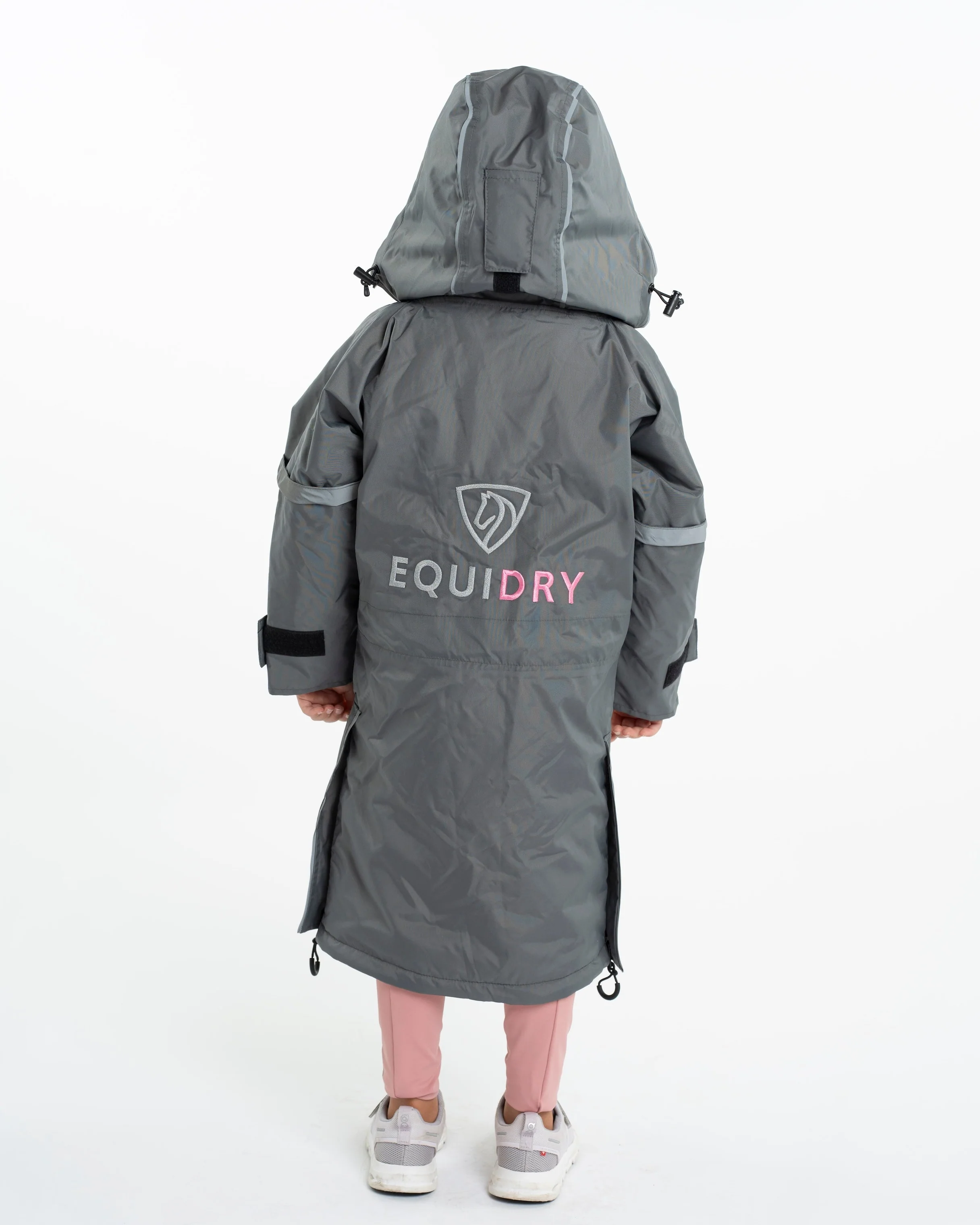 Evolution Children's | Thin Fleece | Reflective | Grey/Penelope Pink - Image 6